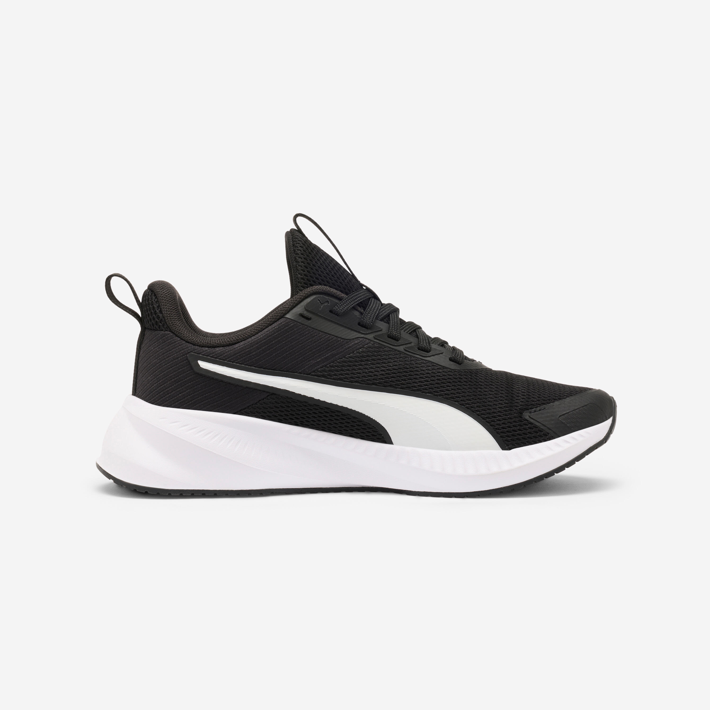 Kids’ shoes, Flyer Lite, black and white 3/4