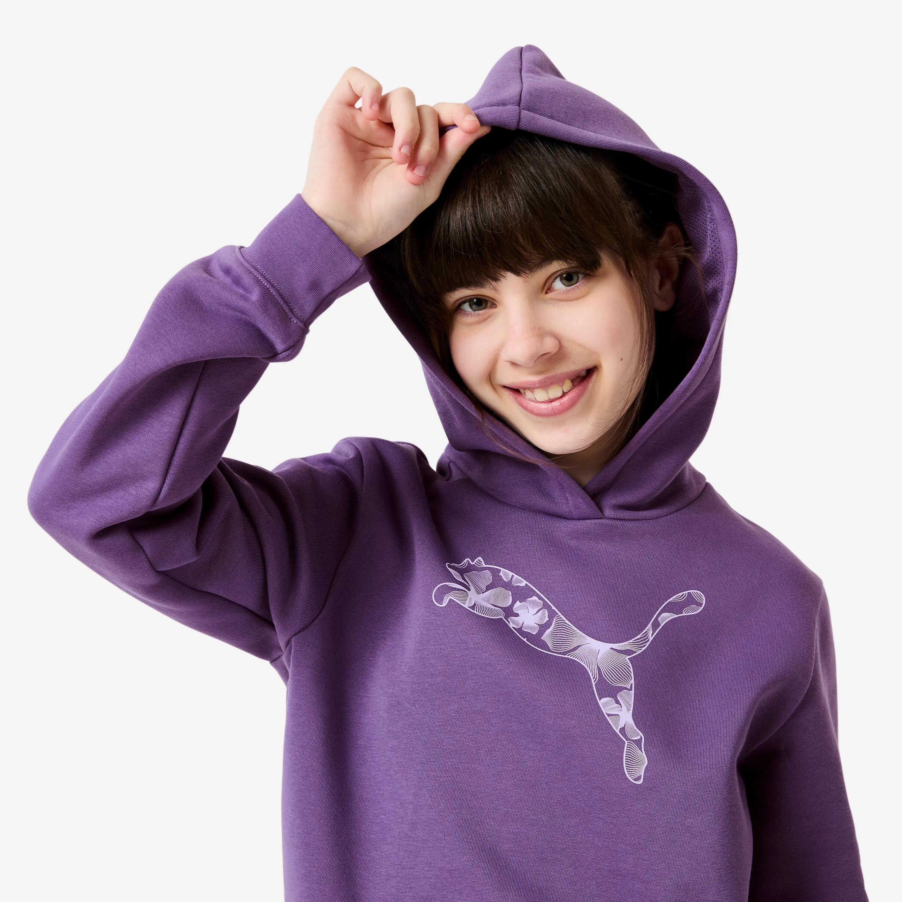 Sweatshirt de sport enfant, violet 3/5