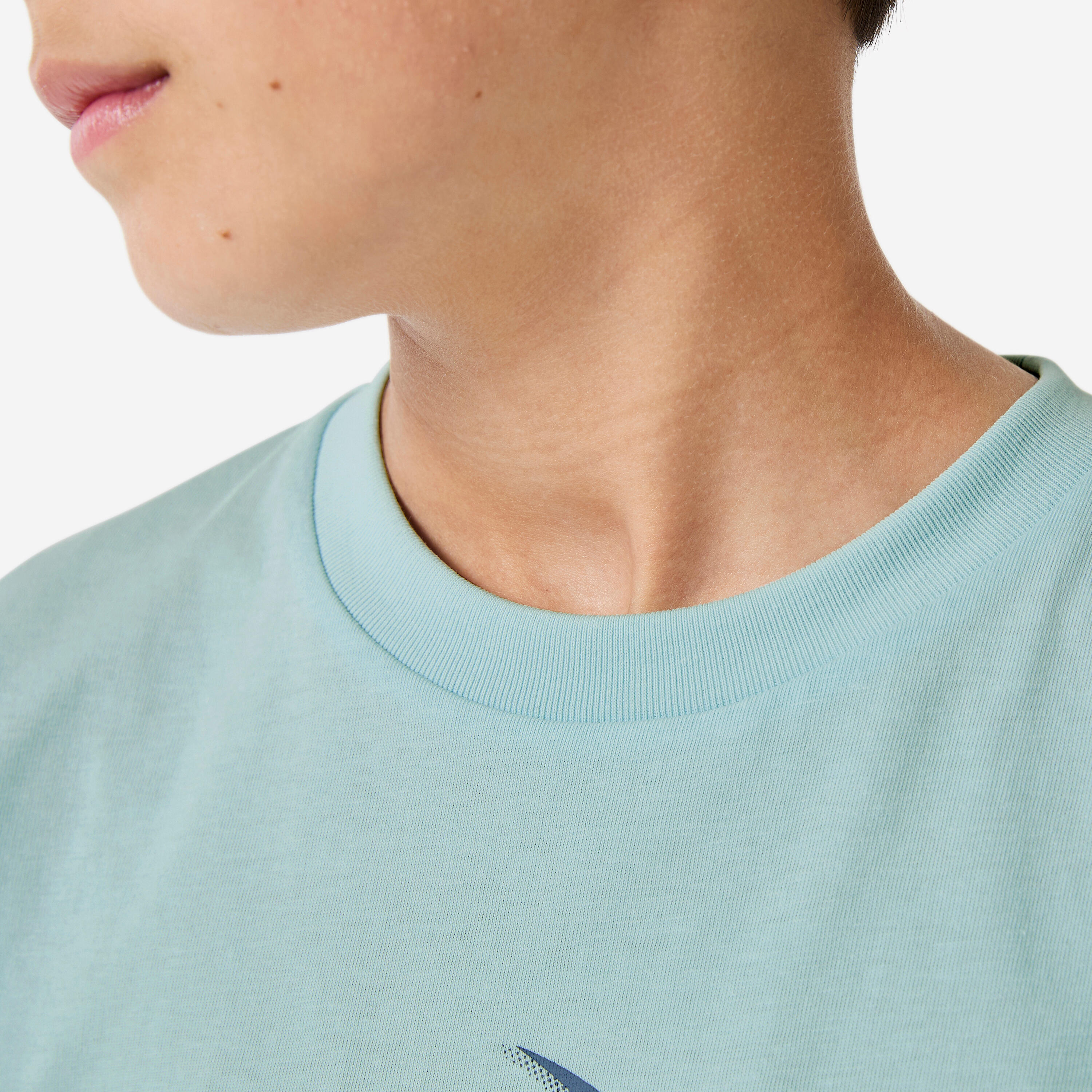 T-Shirt Kinder Baumwolle - Print hellblau  3/5