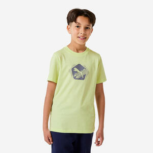 Camiseta Niños Amarillo Estampado Algodón