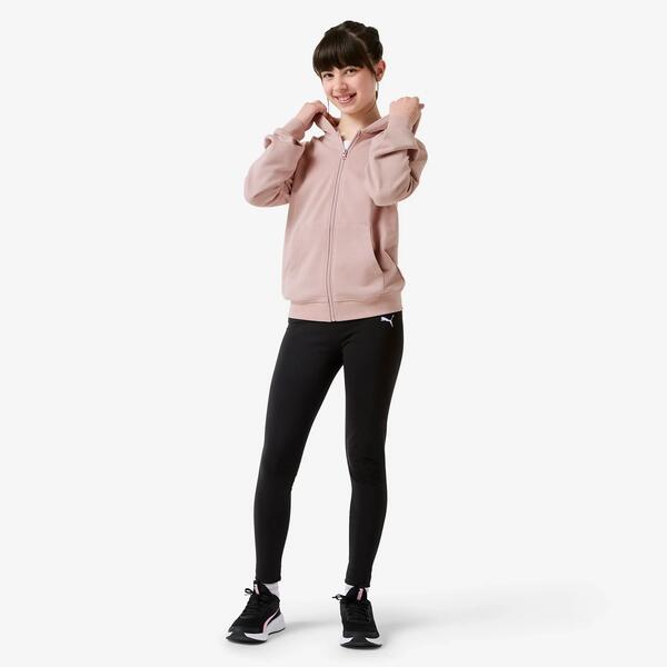 PUMA Chándal Niños Malva Negro Algodón