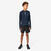 Tee-Shirt manches longues running Enfant 1/2 zip chaud - KIPRUN Warm 100 Marine