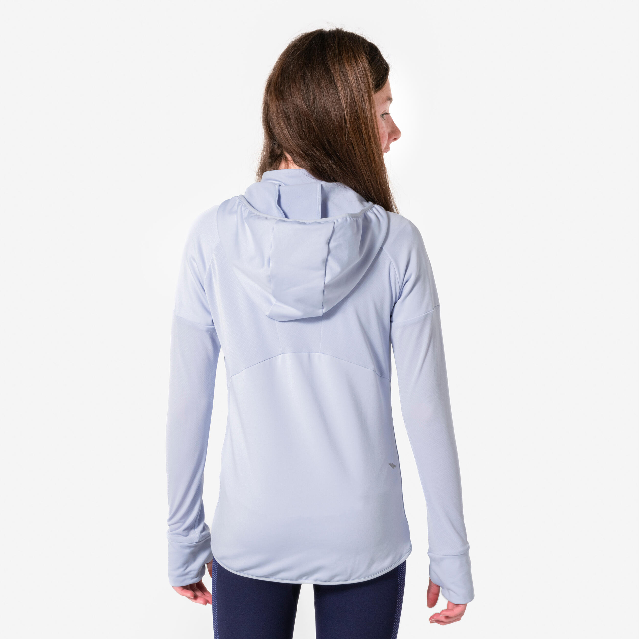 T-shirt manches longues de running fille, Kiprun Run 900 Warm violet 4/12