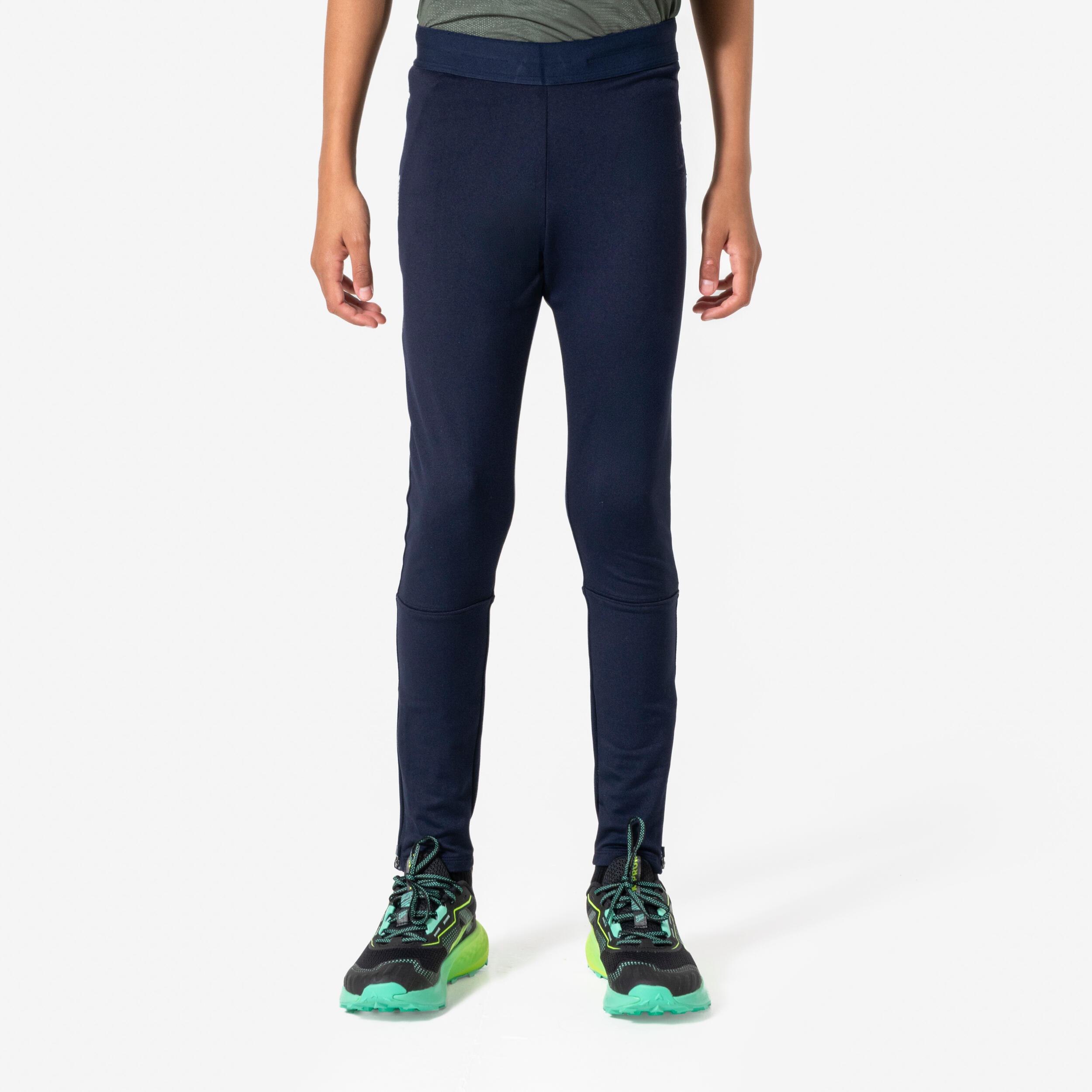 Collant de running technique Garçon, Kiprun 900 stretch bleu Collant de running technique Garçon, Kiprun 900 stretch bleu