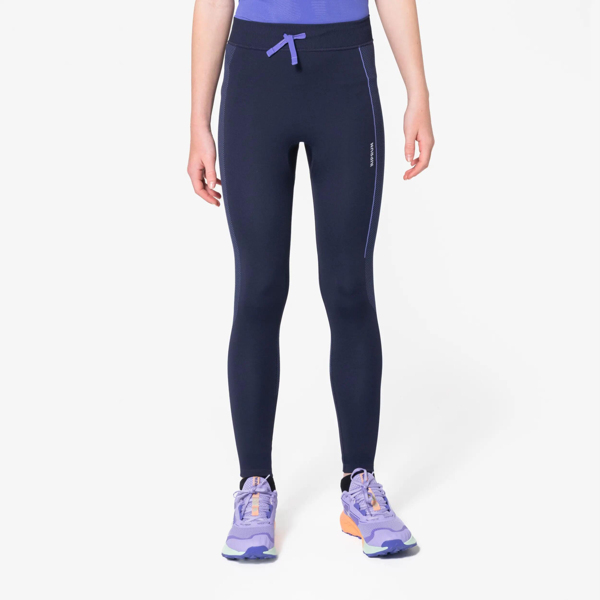 Legginsy do biegania dziecięce Kiprun Run Perform 3/8