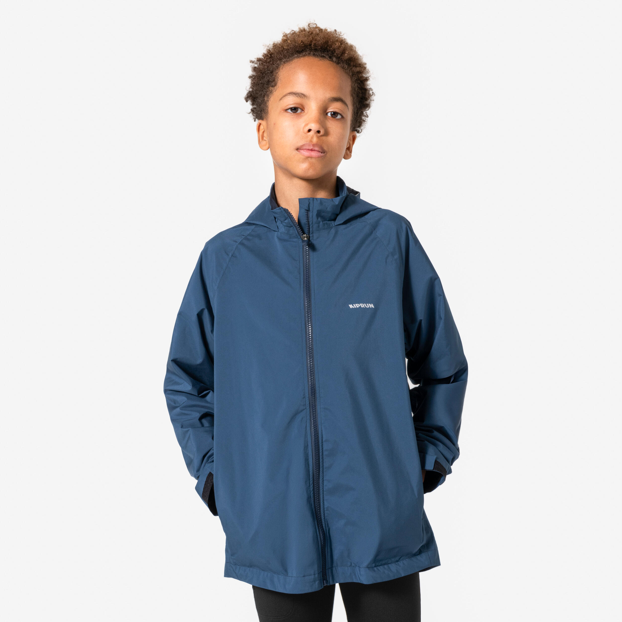 Kiprun Veste De Running Enfant Impermeable Kiprun Rain 900 Bleu Abysse