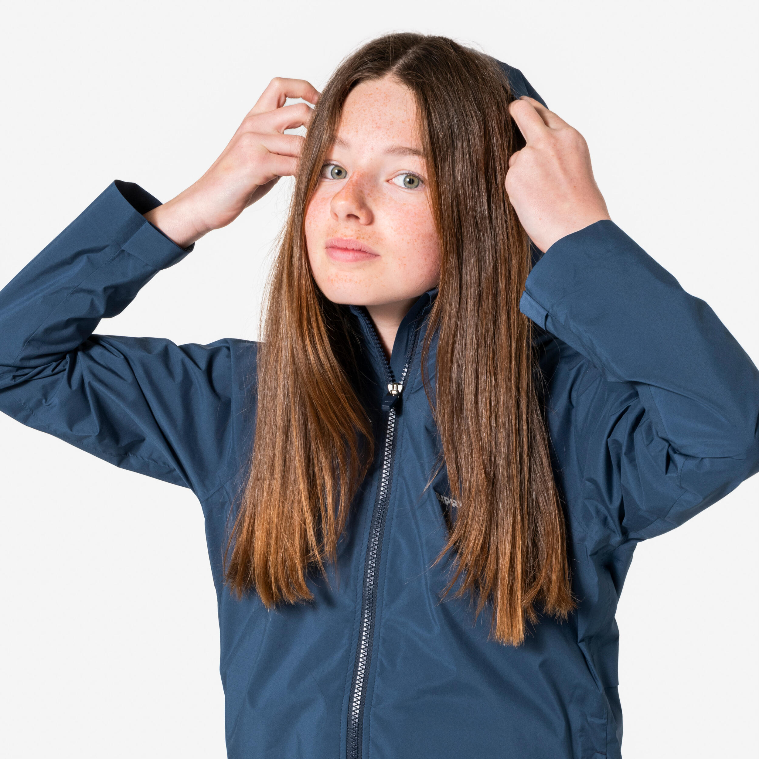Regenjack voor hardlopen kinderen Rain 900 diepblauw 7/13