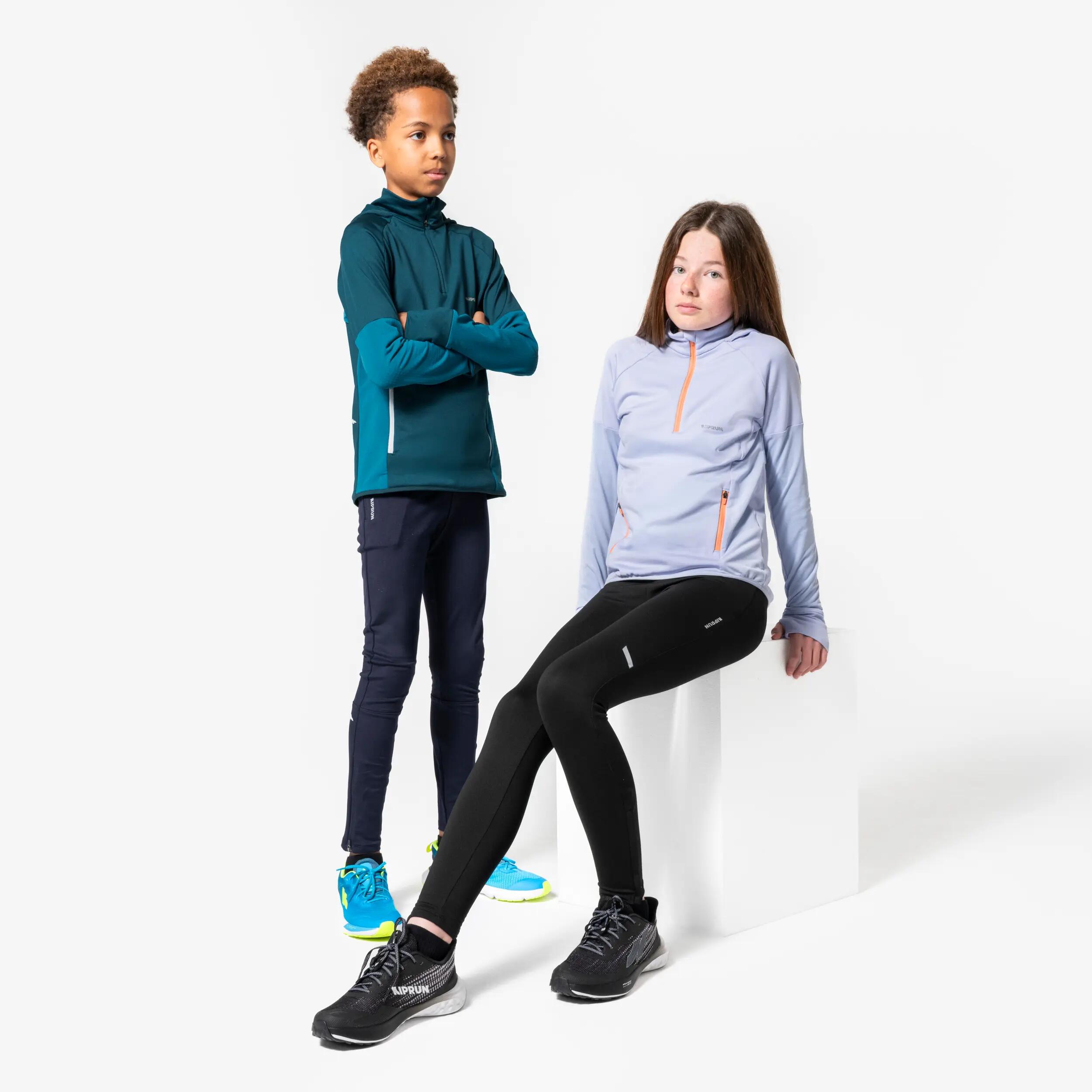 Legginsy do biegania dziecięce Kiprun 900 stretch 11/13