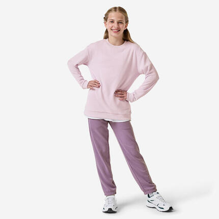 Survêtement french terry respirant fille, violet