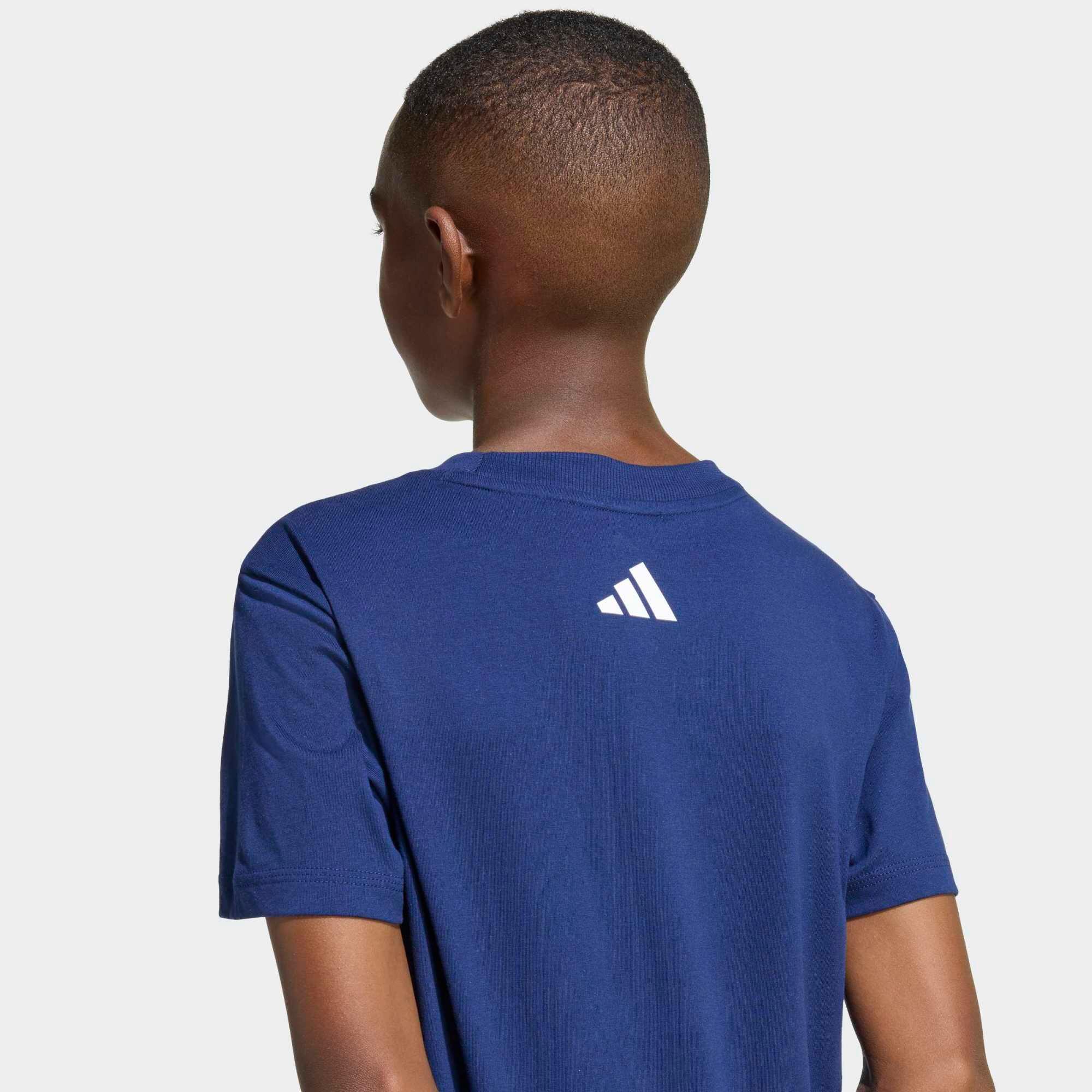 T-shirt pour enfant en coton, bleu marine 5/6
