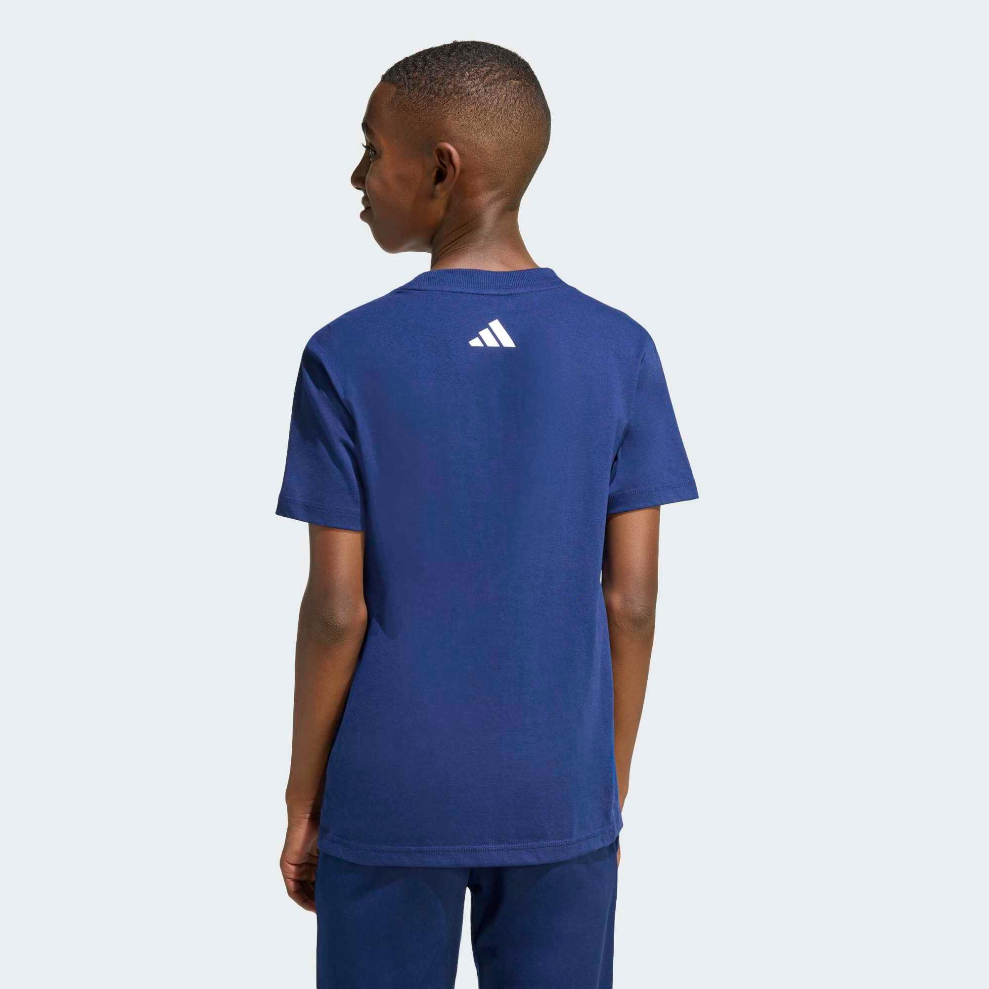 T-shirt pour enfant en coton, bleu marine 2/6