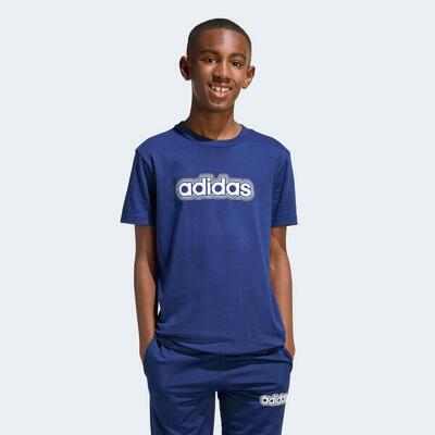 T-shirt ADIDAS bambino ginnastica regular fit cotone rossa