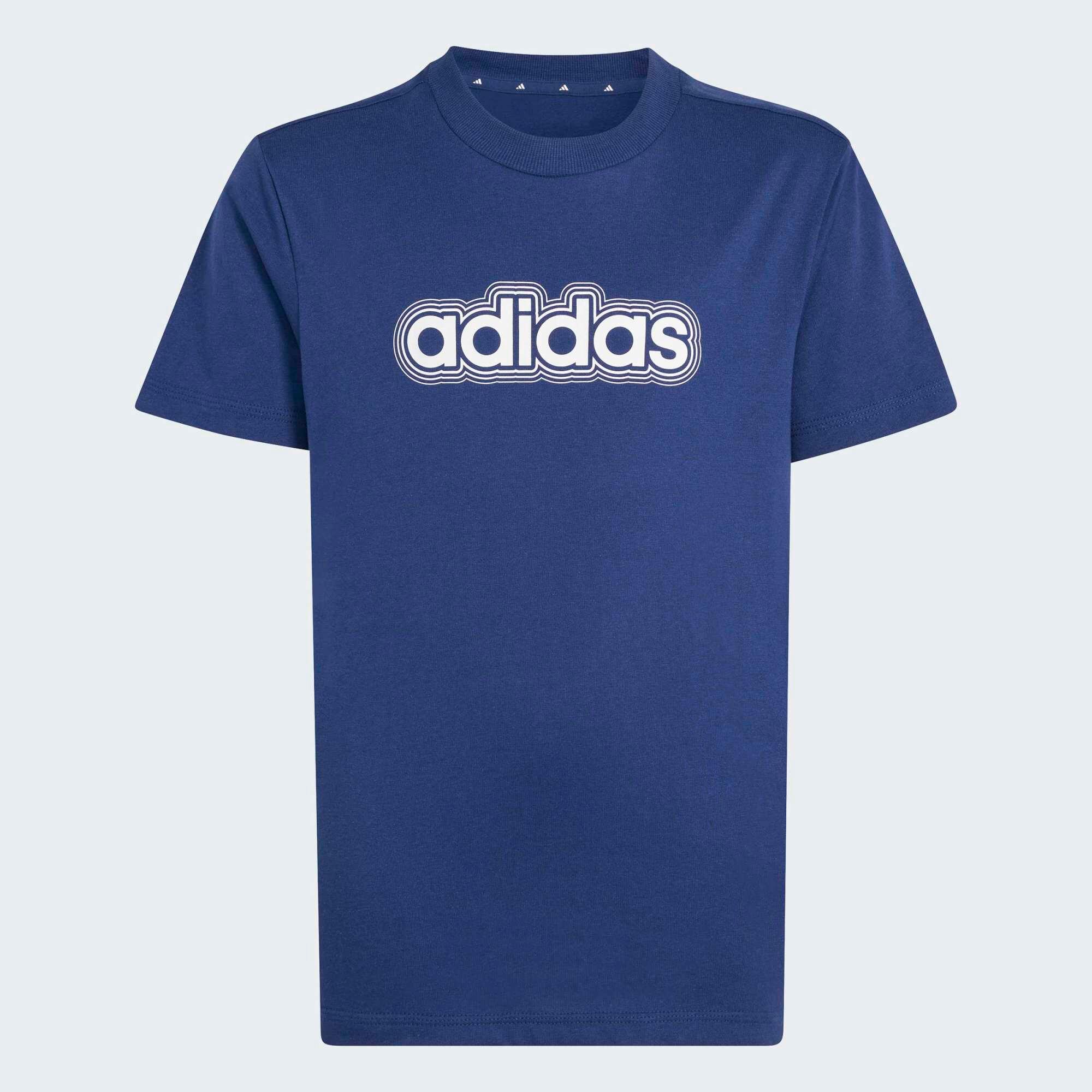 T-shirt pour enfant en coton, bleu marine 6/6