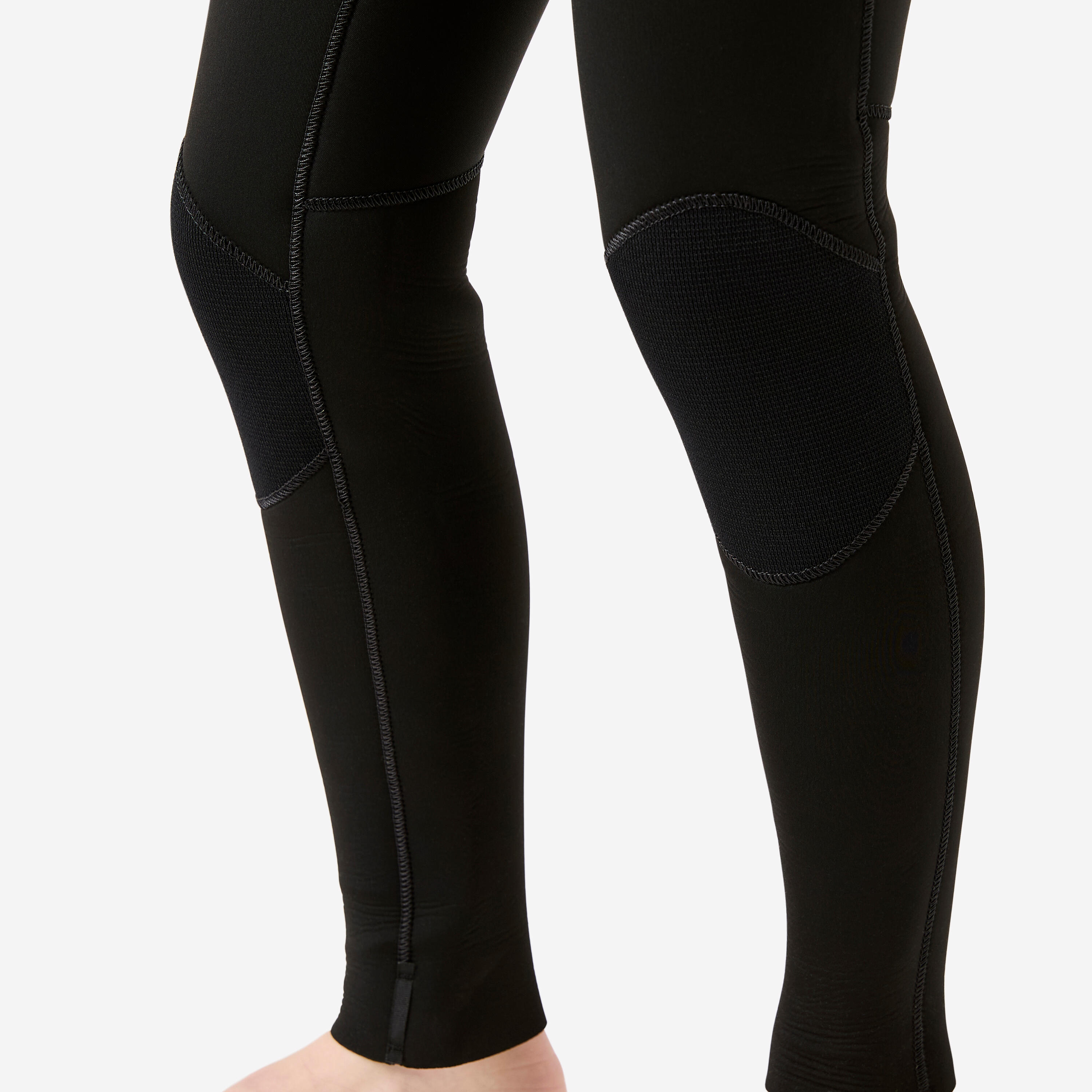 Boys’ 4/3 mm Surfing Wetsuit - 500 Vortex Black 9/10