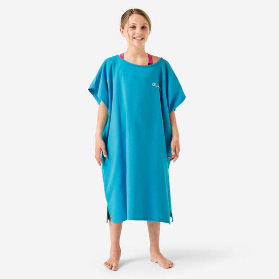 Poncho surf Enfant - 100 bleu