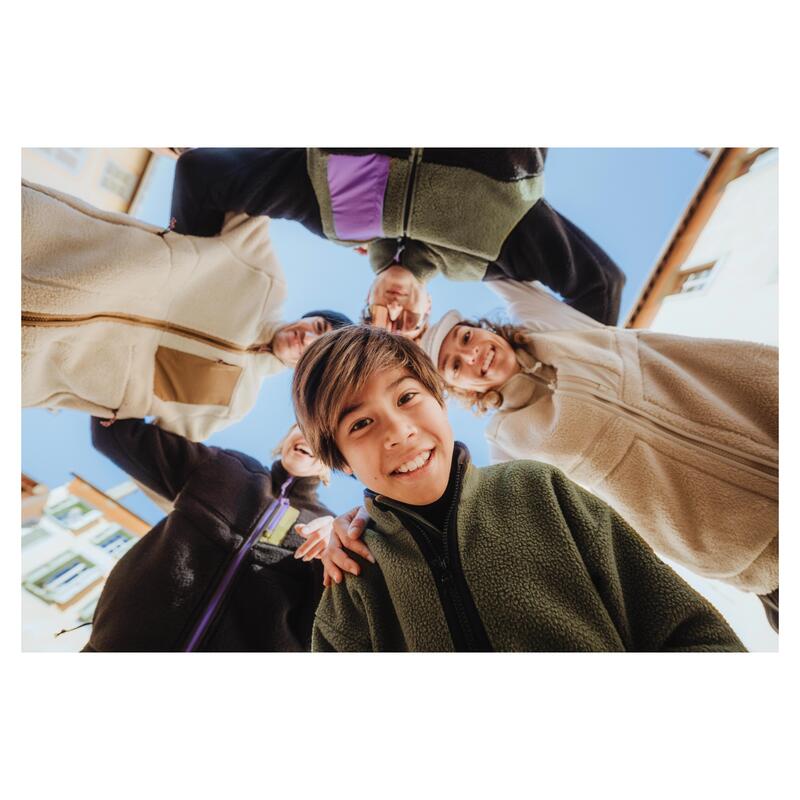 Çocuk Outdoor Polar Sweatshirt - 7/15 Yaş - Haki - NH500s