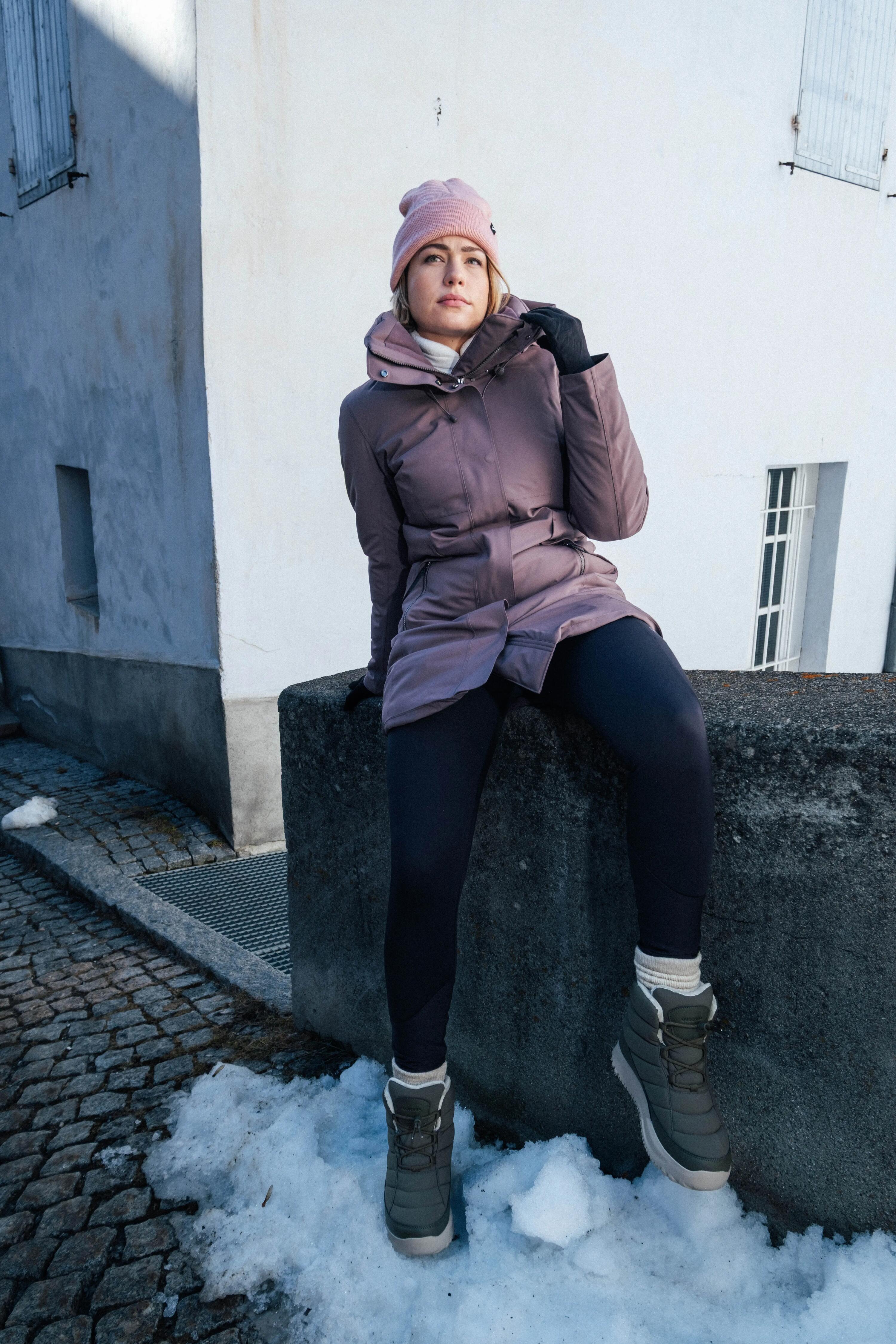 Parka de senderismo -10 °C impermeable mujer, NH500 marrón  20/22