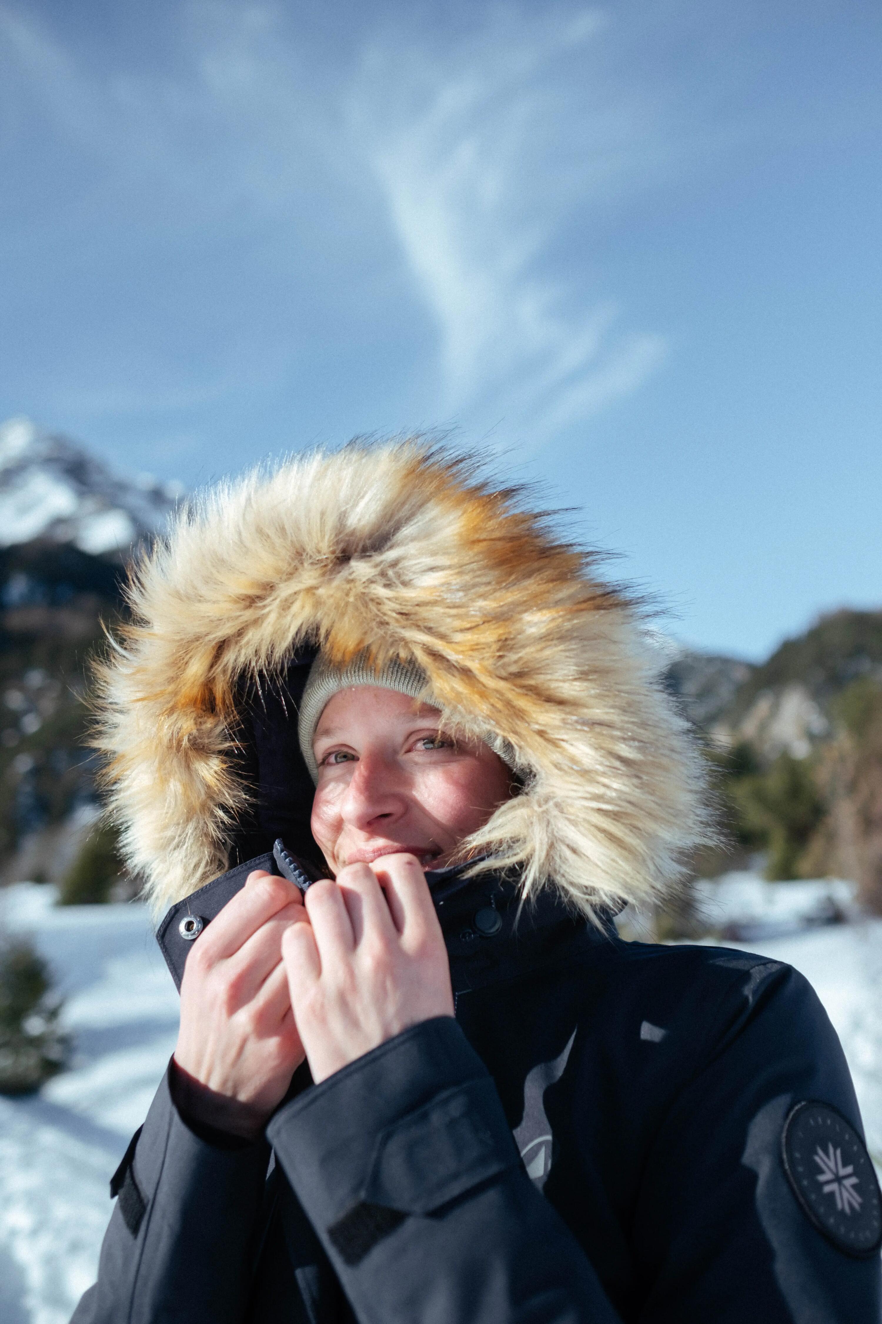 Parka invierno de senderismo para mujer,  -17 °C NH900 azul oscuro 19/19
