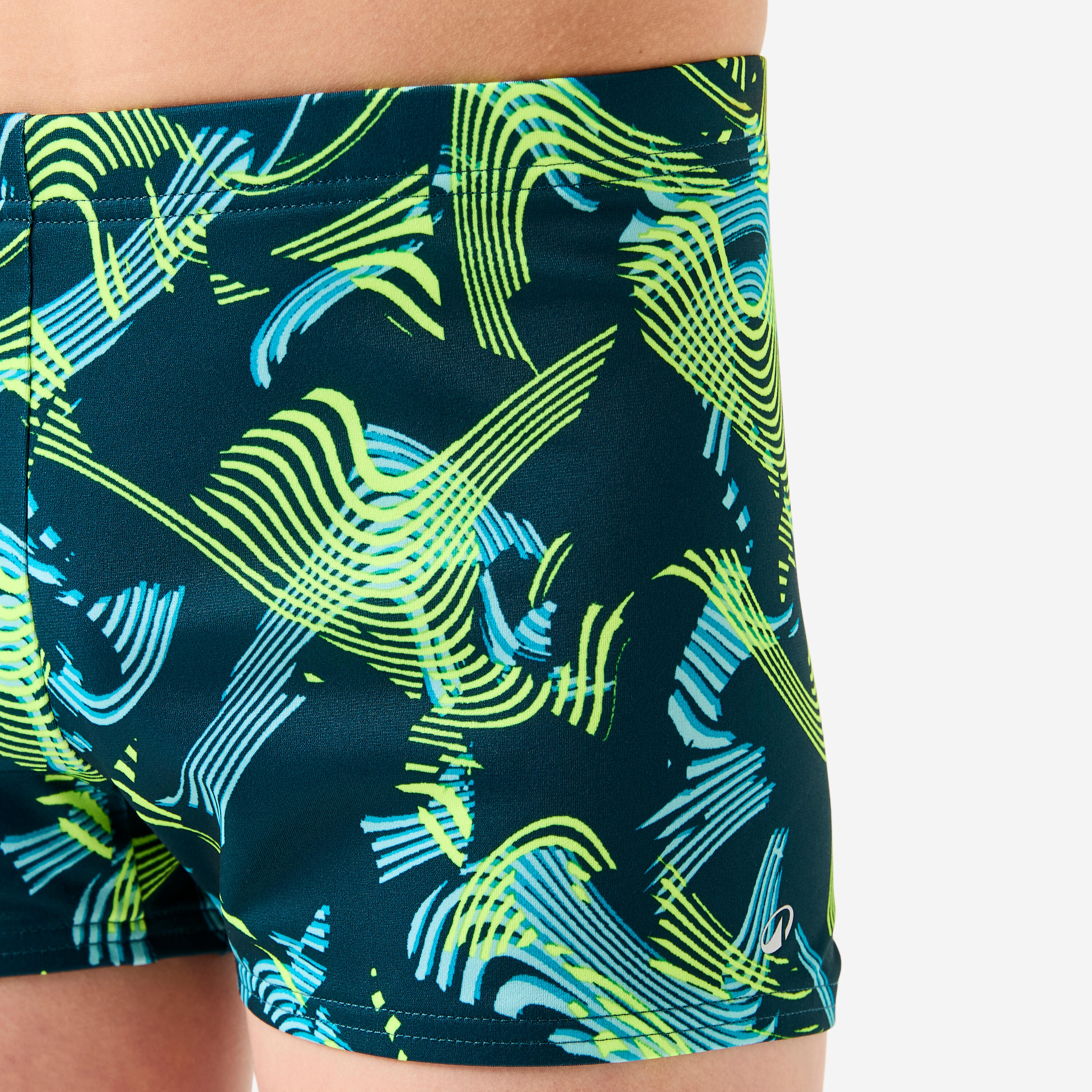 Calções de Natação Rapaz Adolescente FITI VIB Amarelo 7/8
