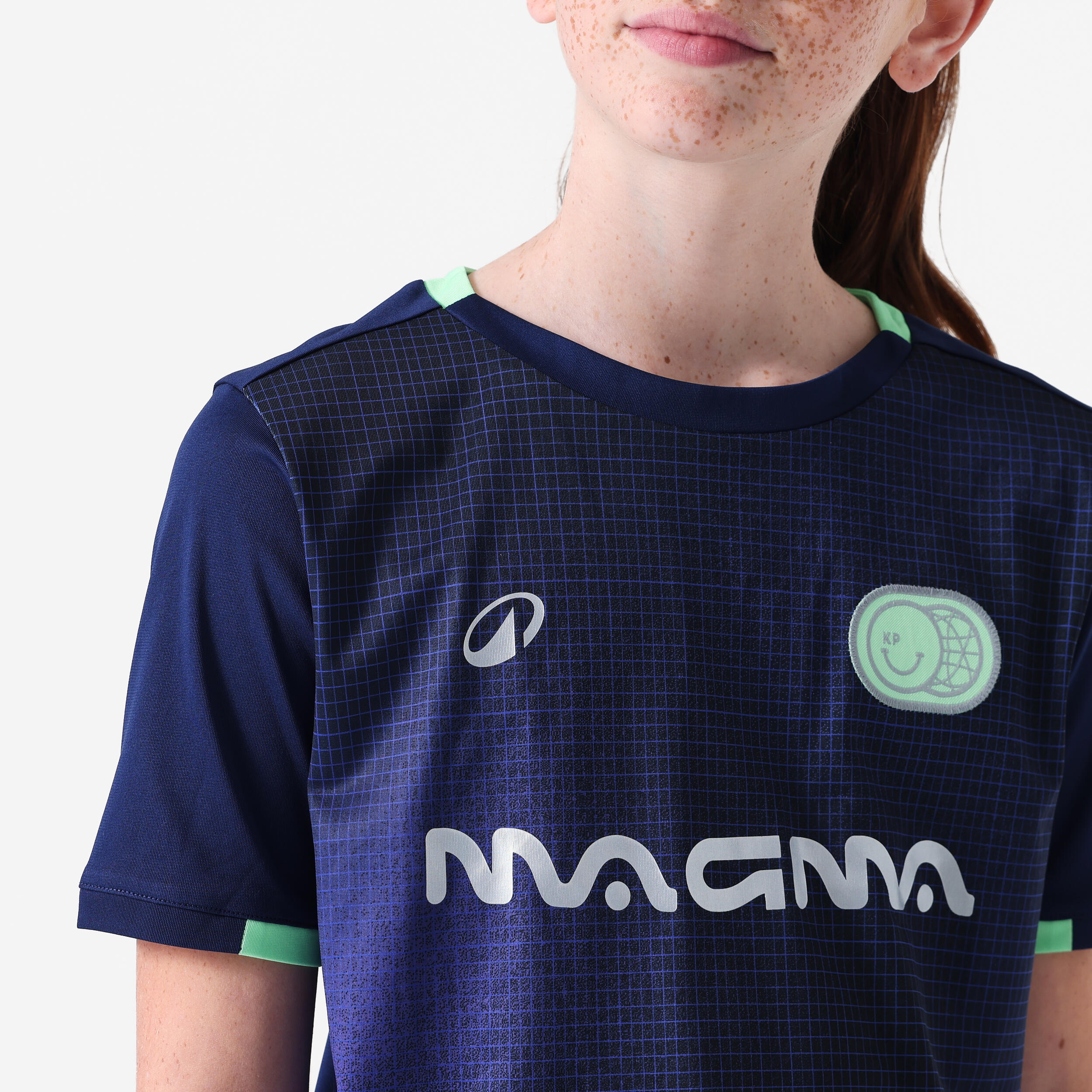 Kids' Short-Sleeved Soccer Jersey, Viralto Boreal 6/10