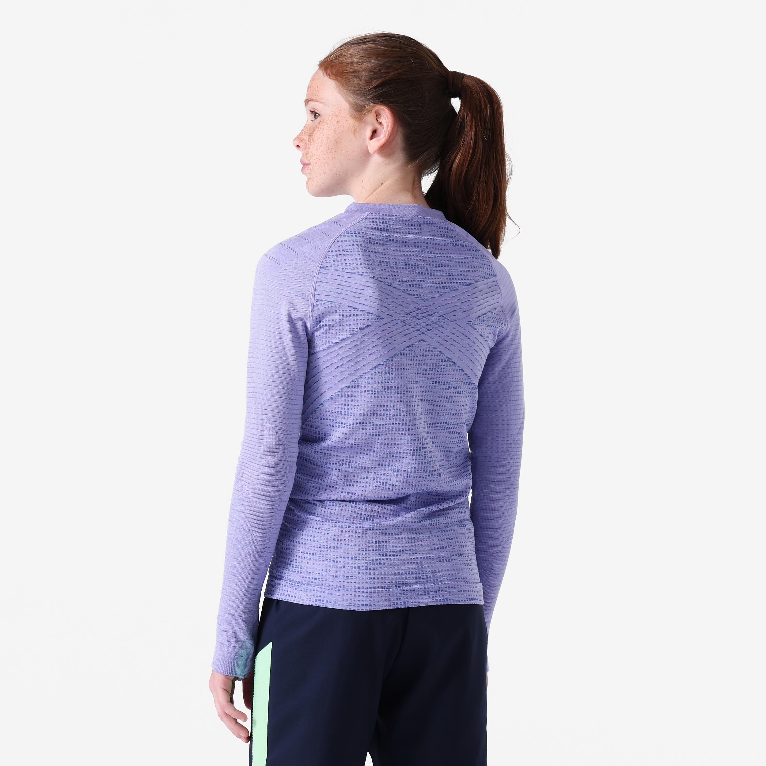 Thermoshirt Keepdry voor kinderen lila 3/6