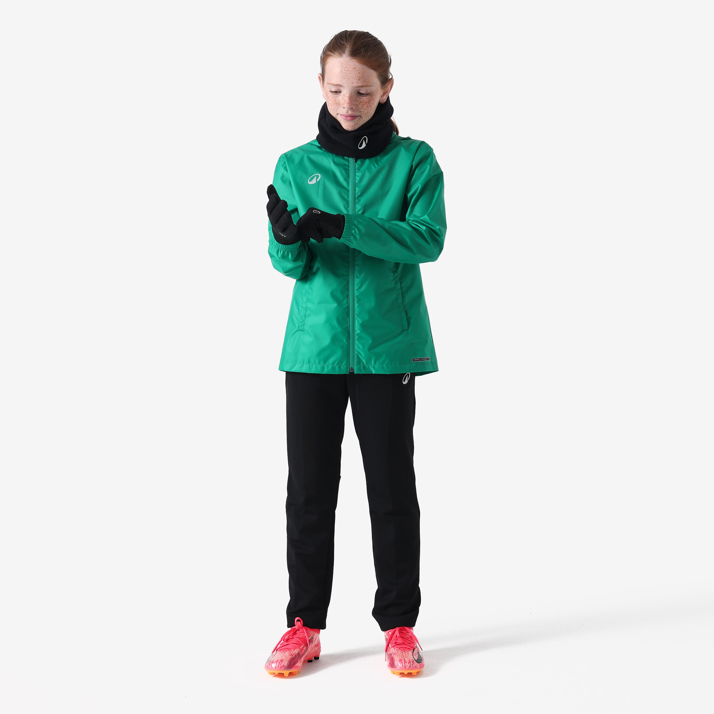 Coupe Vent enfant avec capuche ESSENTIEL CLUB 50 JR vert 2/5