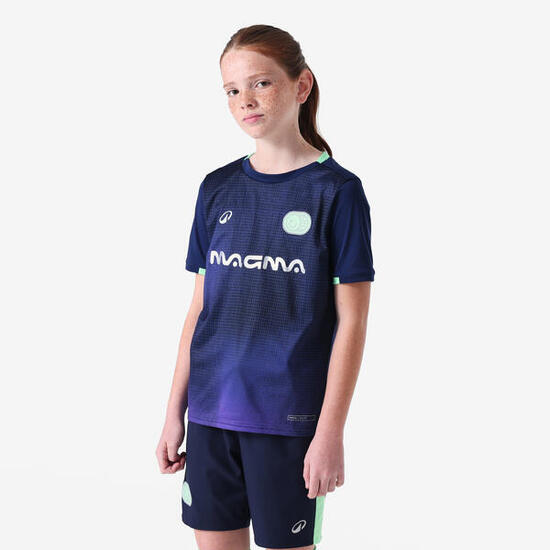 Maillot de football manche courtes enfant VIRALTO KIDS Boreal Marine et vert
