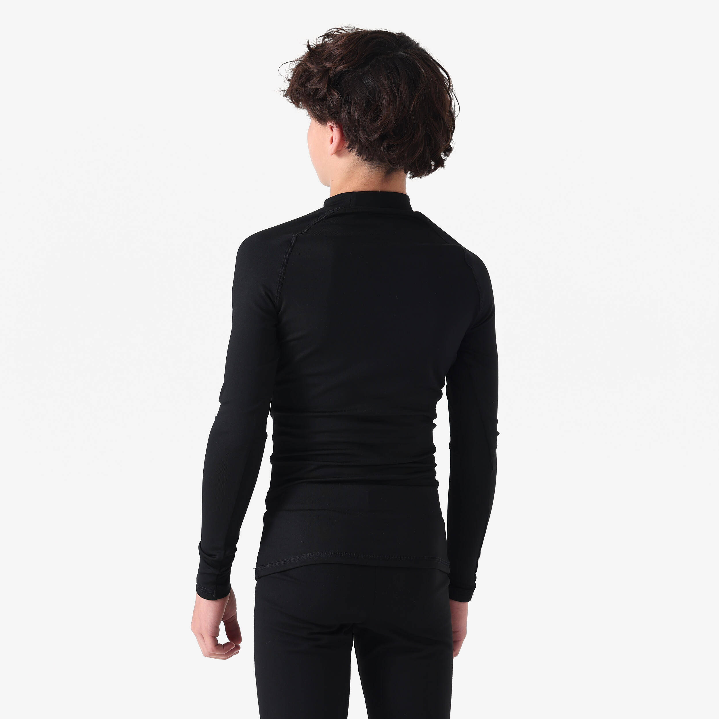 Kids Football Long-Sleeve Compression Base Layer Tight Keepcomfort 100 Black -  2