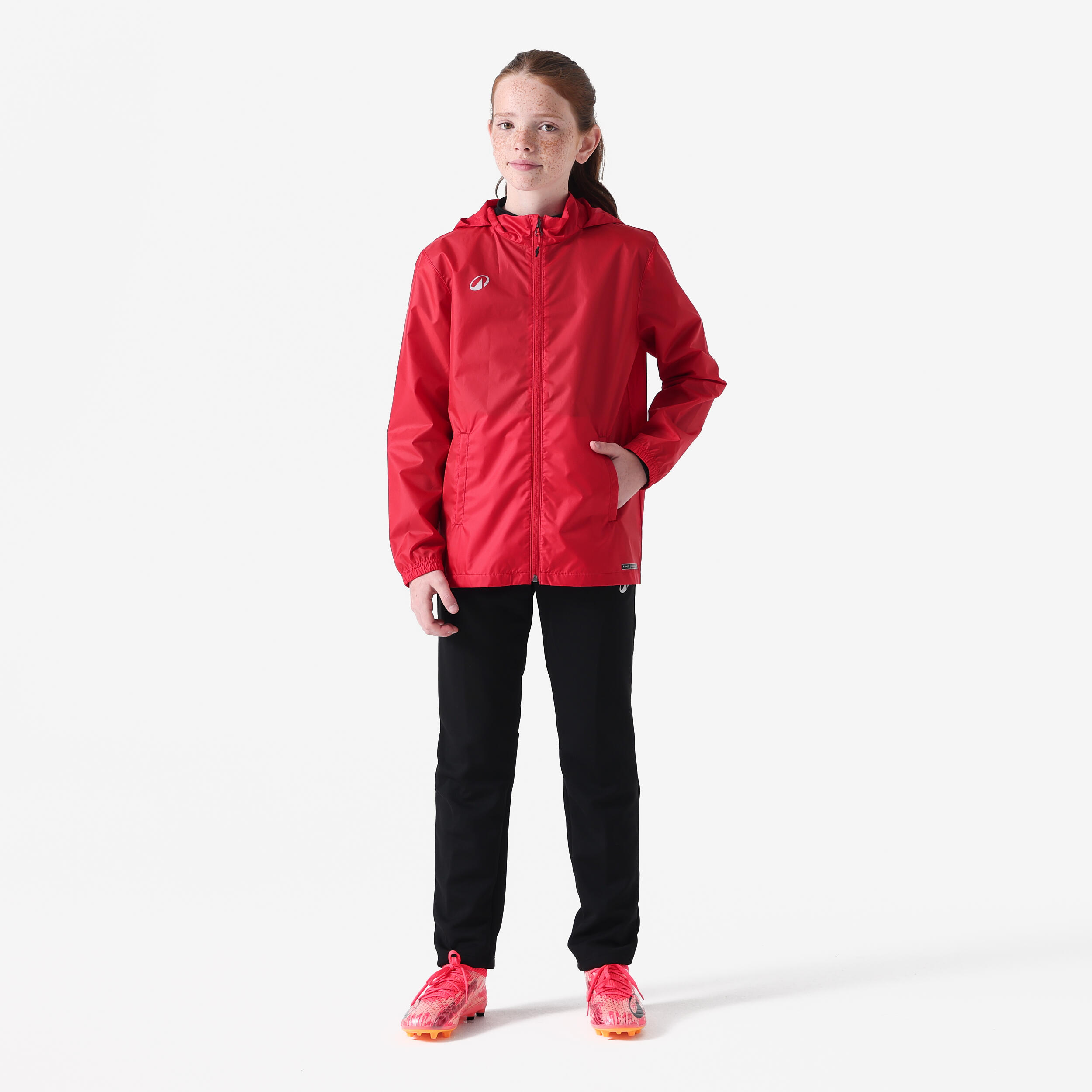 Giacca bambini ESSENTIEL CLUB 50 cappuccio antivento rossa 2/5