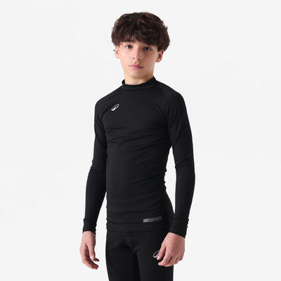 Maglia termica manica lunga calcio bambino KEEPCOMFORT 100 nera