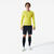 Sous-maillot de foot thermique seamless manches longues mixte, Keepdry jaune flu
