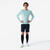Sous-maillot foot thermique sans-couture manches longues, Keepdry Vert Turquoise