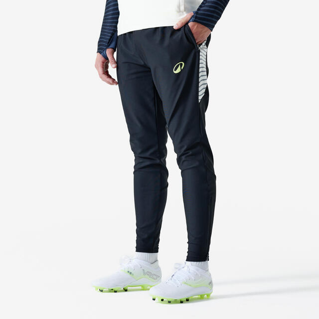 Damen/Herren Fußball Trainingshose - VIRALTO Ripples schwarz/grau