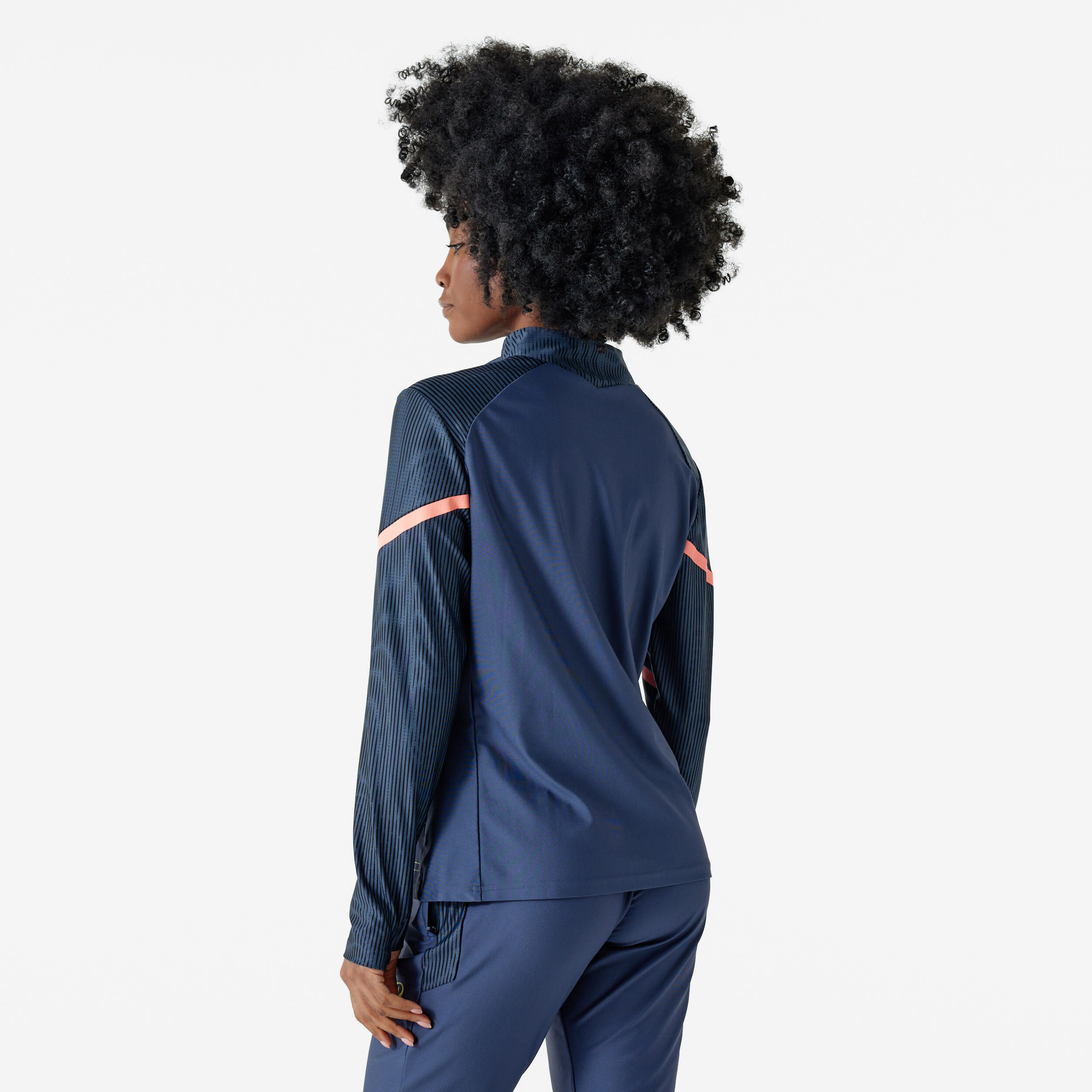 Sweat de football 1/2 zip Viralto Femme Ondul Gris 4/5