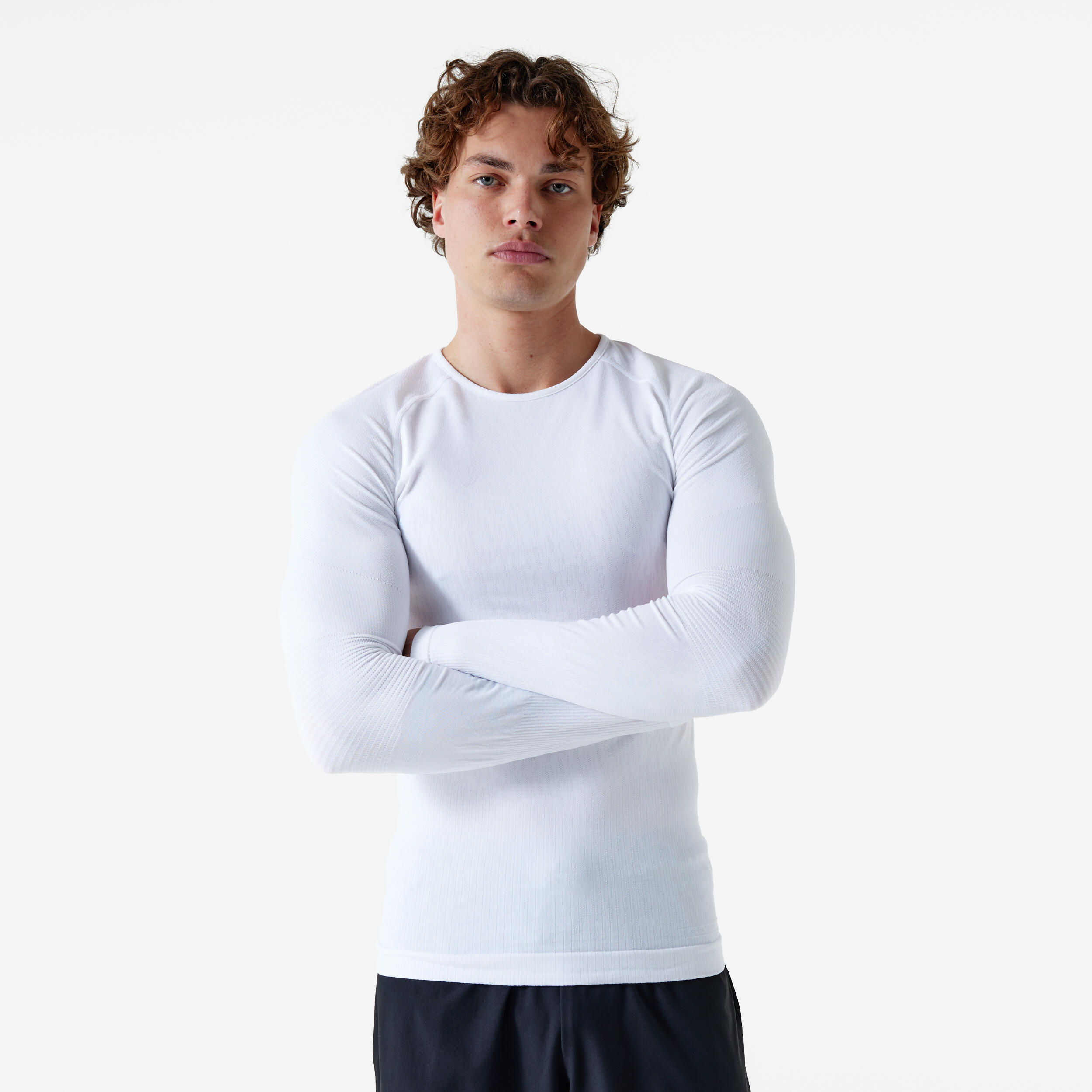Thermoshirt heren / dames Keepdry lange mouwen wit 2/10