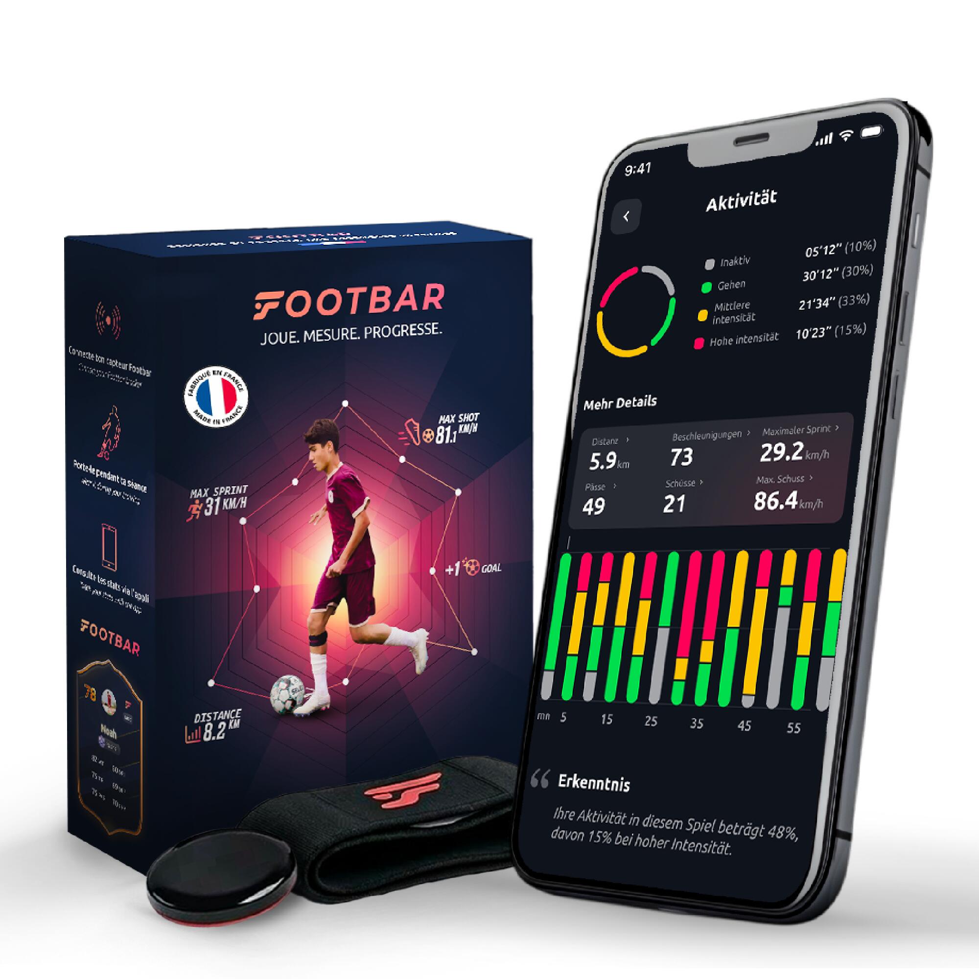 Fußball Aktivitätstracker - FOOTBAR Meteor Sensor 6/15