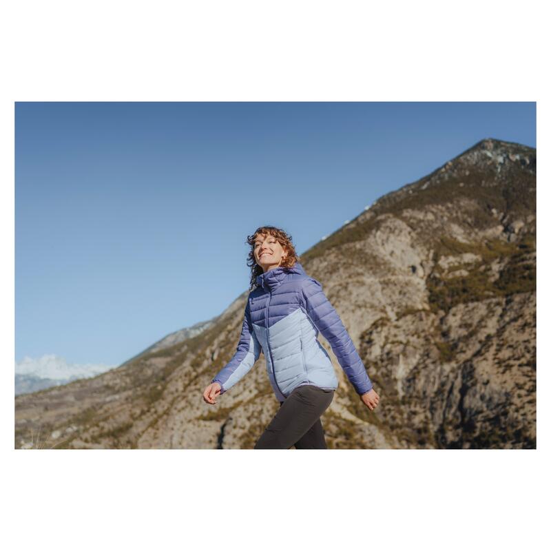 Kadın Outdoor Şişme Mont - Mor - MH500 -6°