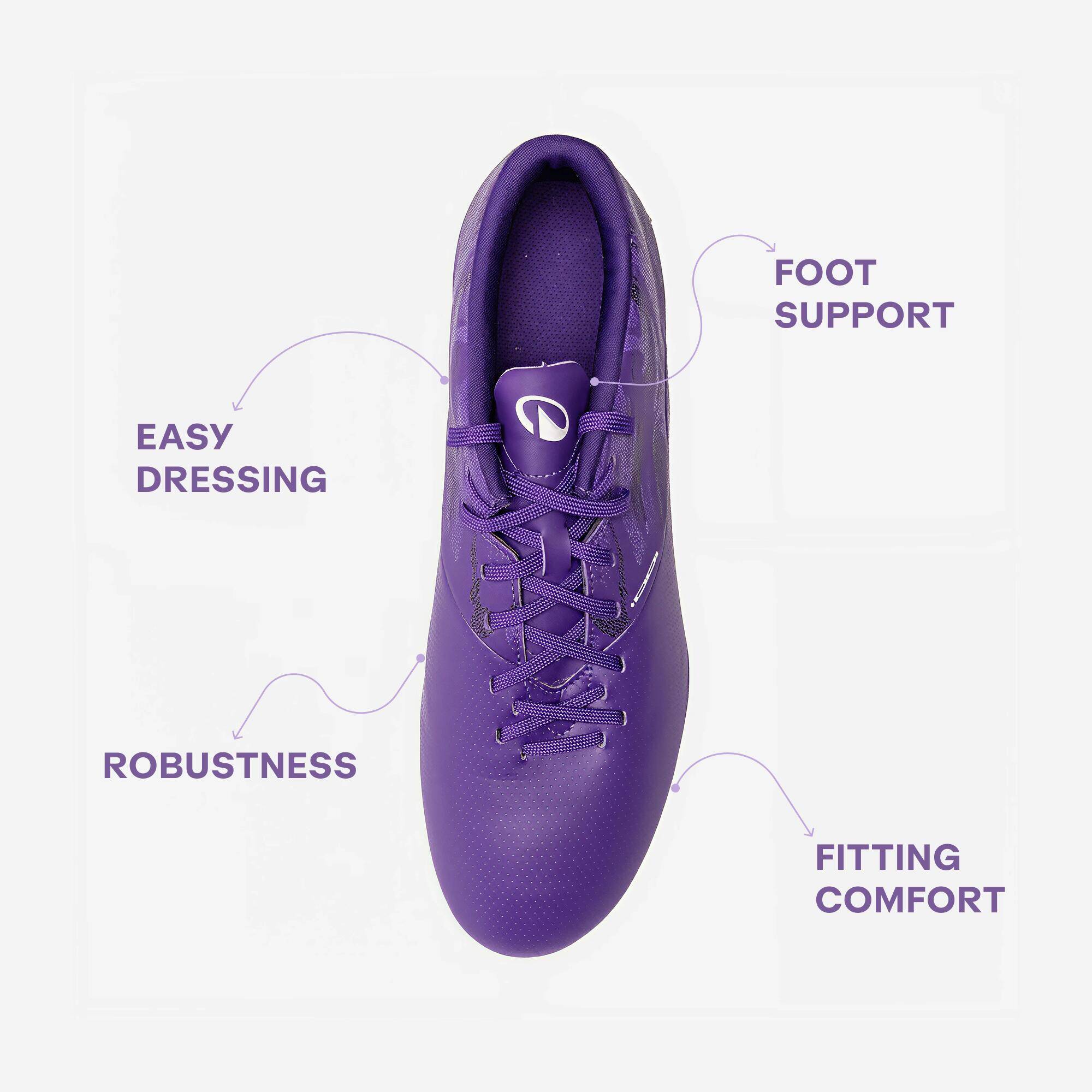 Mens Football Shoes
Essential 100+ MG AG
Purple White -  3