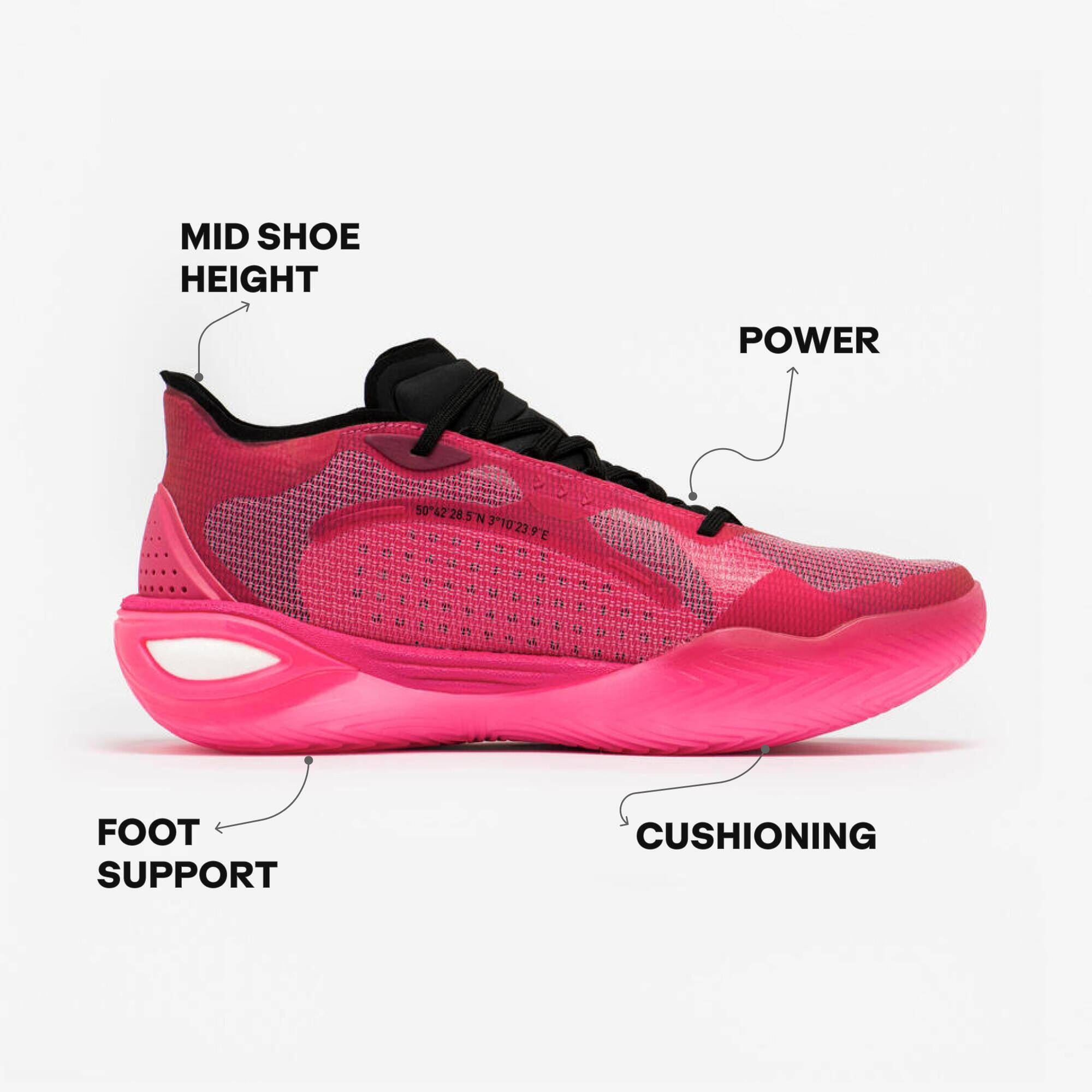 Unisex Sarr Edition Mid-top Basketball Shoes, Canaveral 900 - Pink -  3