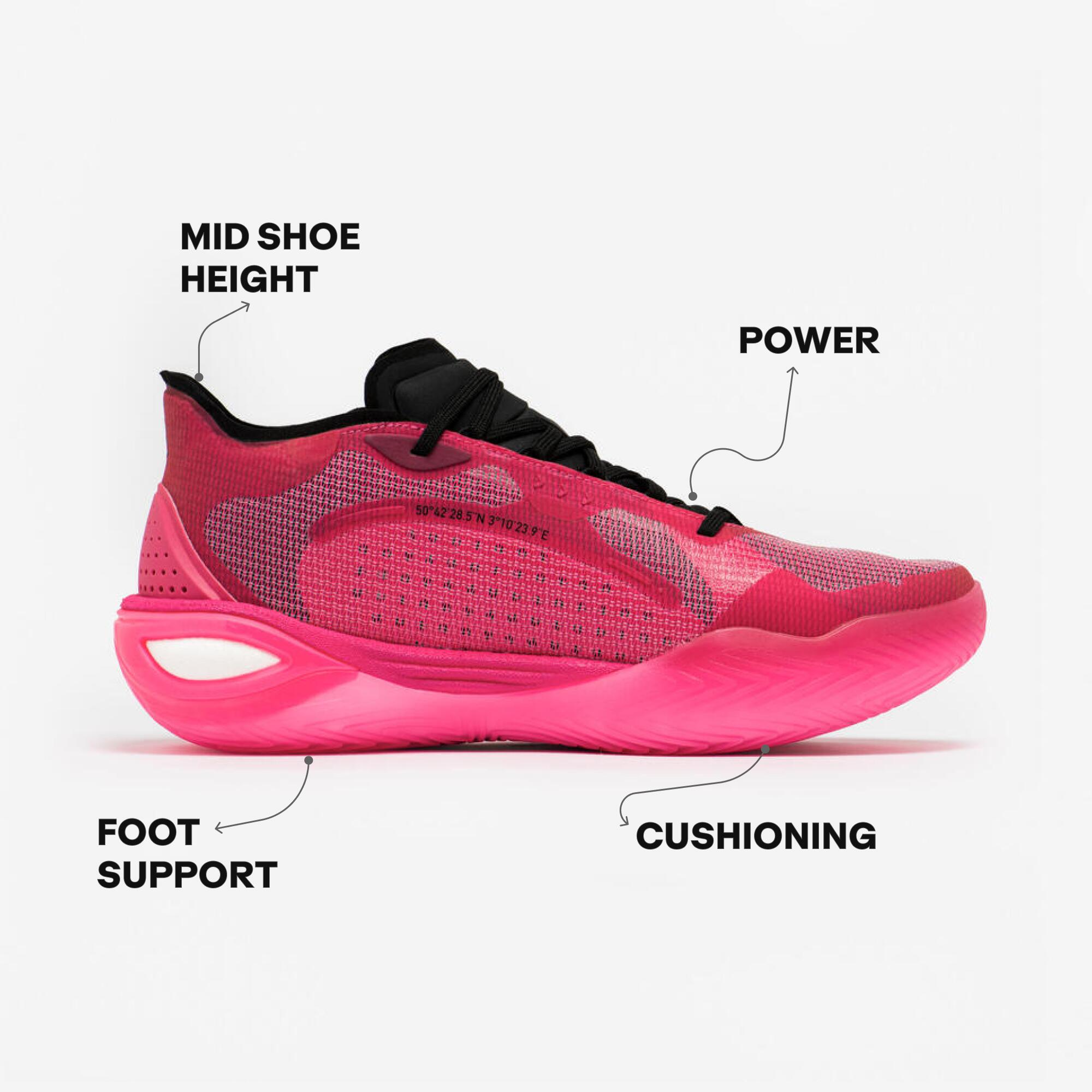 Scarpe basket adulto CANAVERAL 900 edizione Sarr rosa 9/23