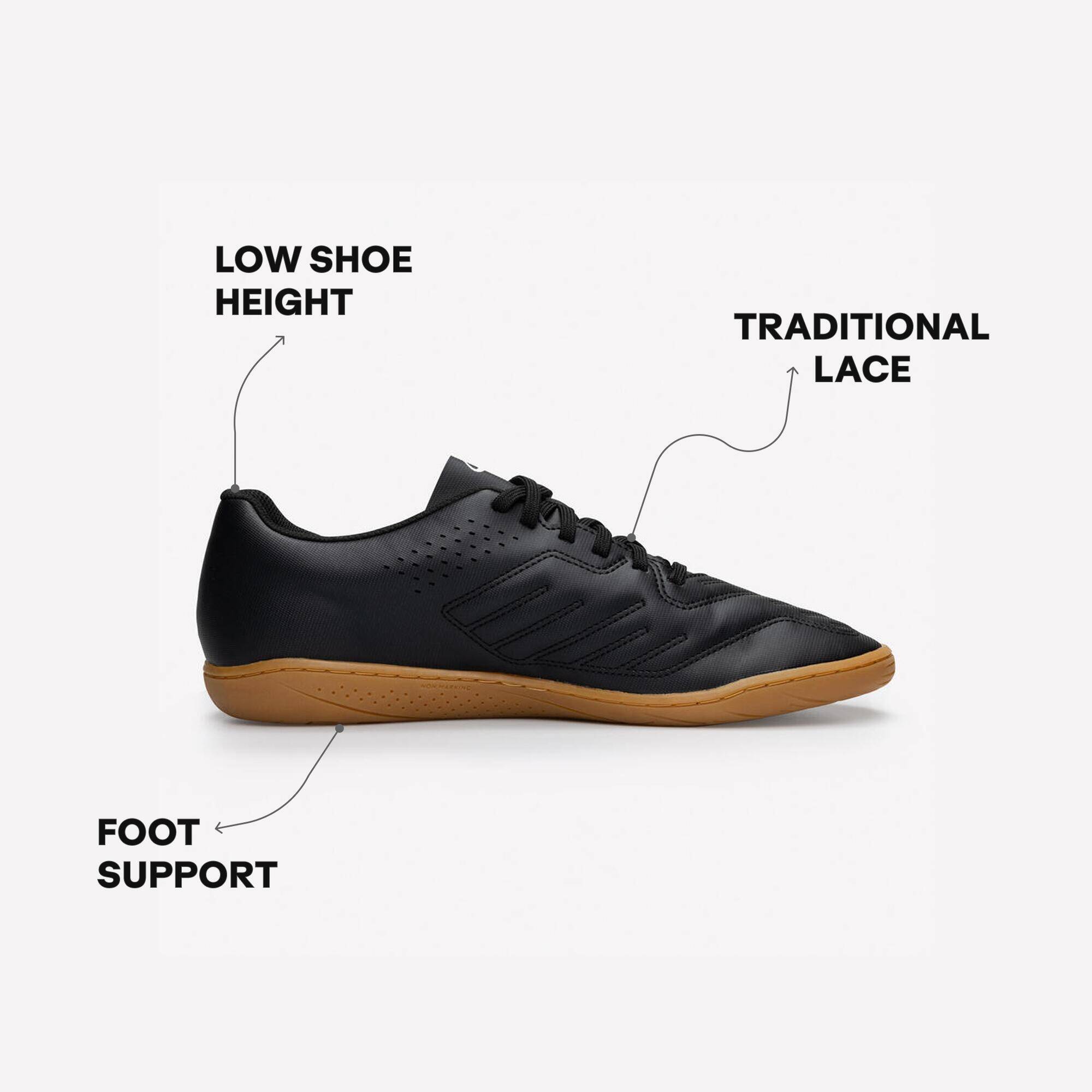 Adult Futsal Trainers 100-Black/Caramel -  3