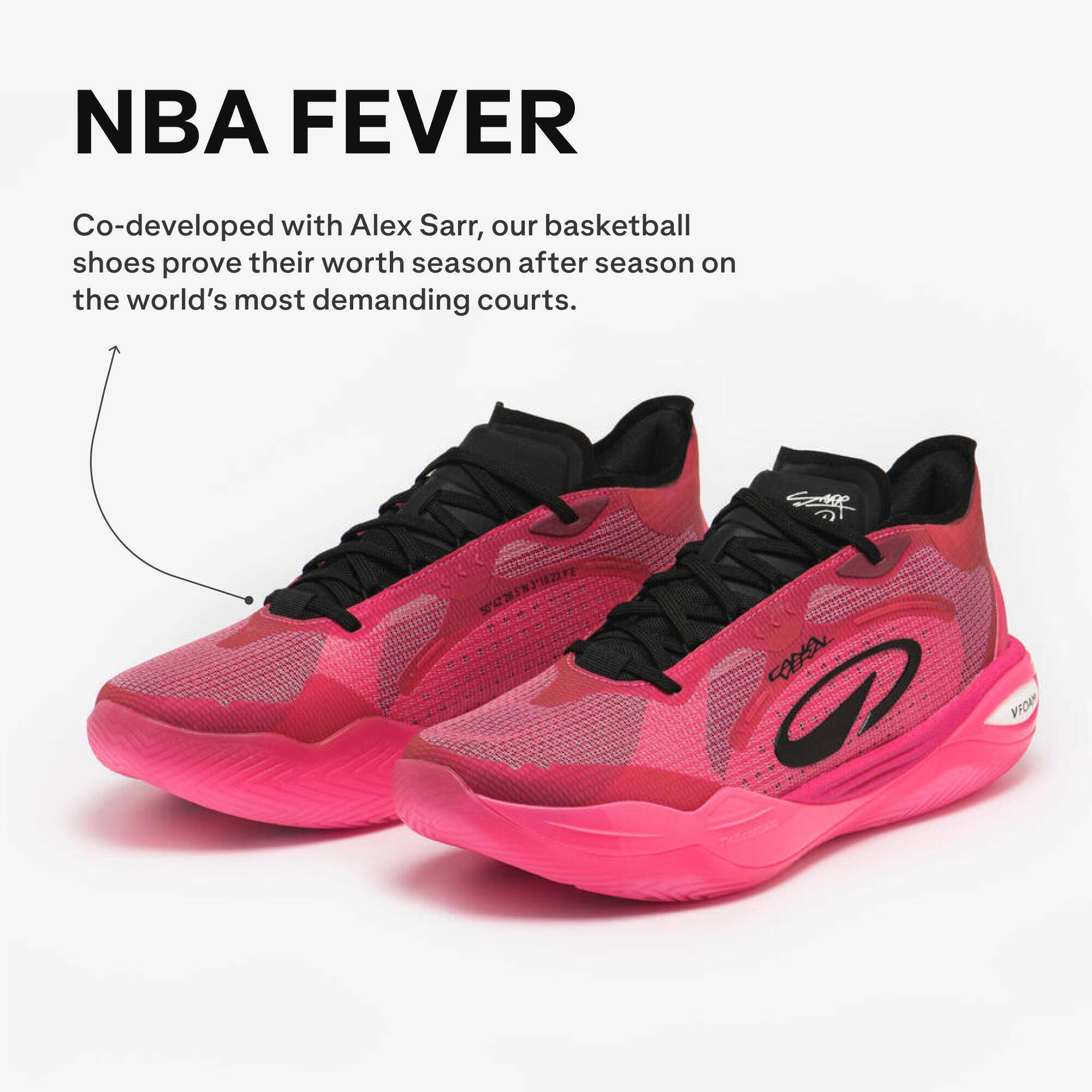 Unisex Sarr Edition Mid-top Basketball Shoes, Canaveral 900 - Pink -  1