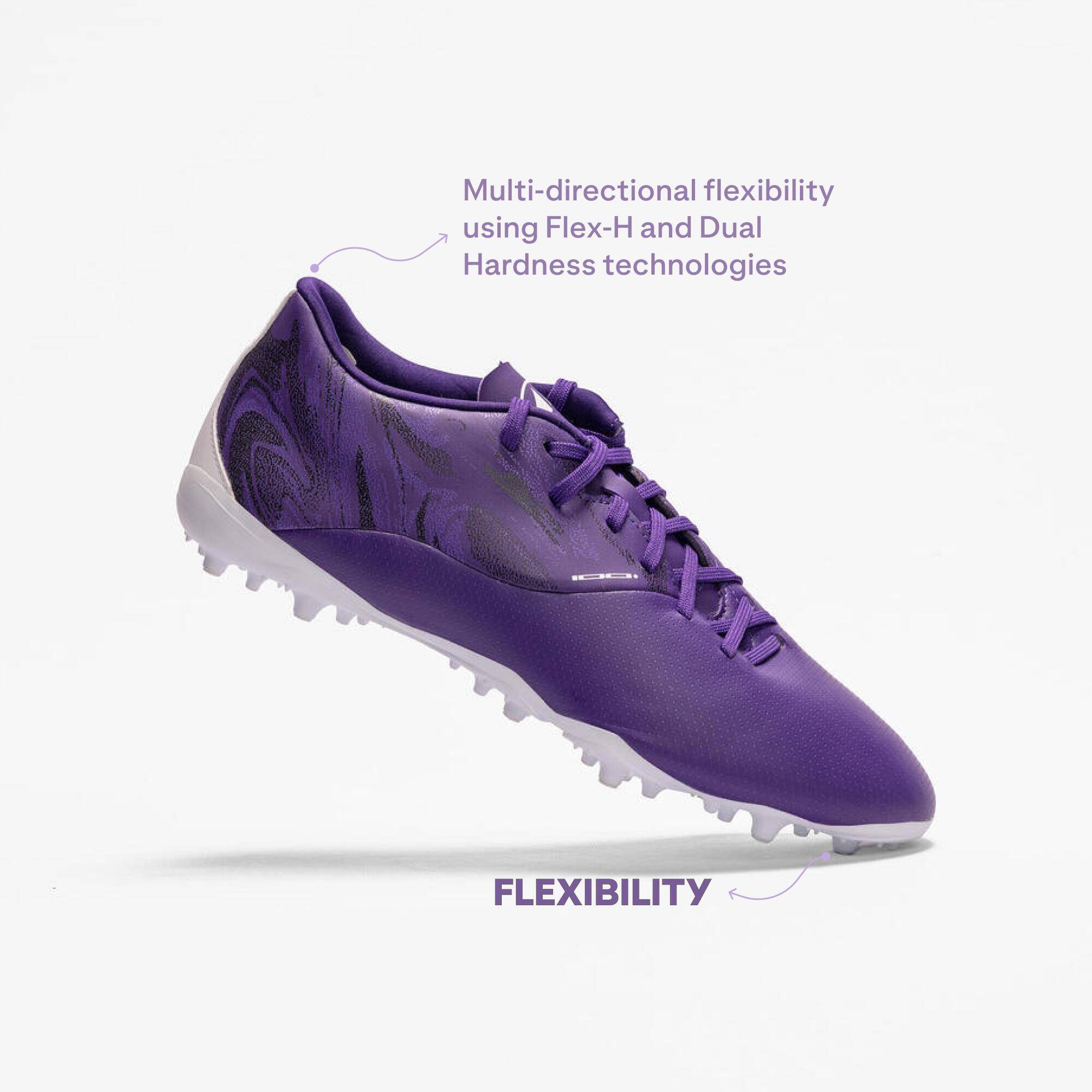 Mens Football Shoes
Essential 100+ MG AG
Purple White -  4
