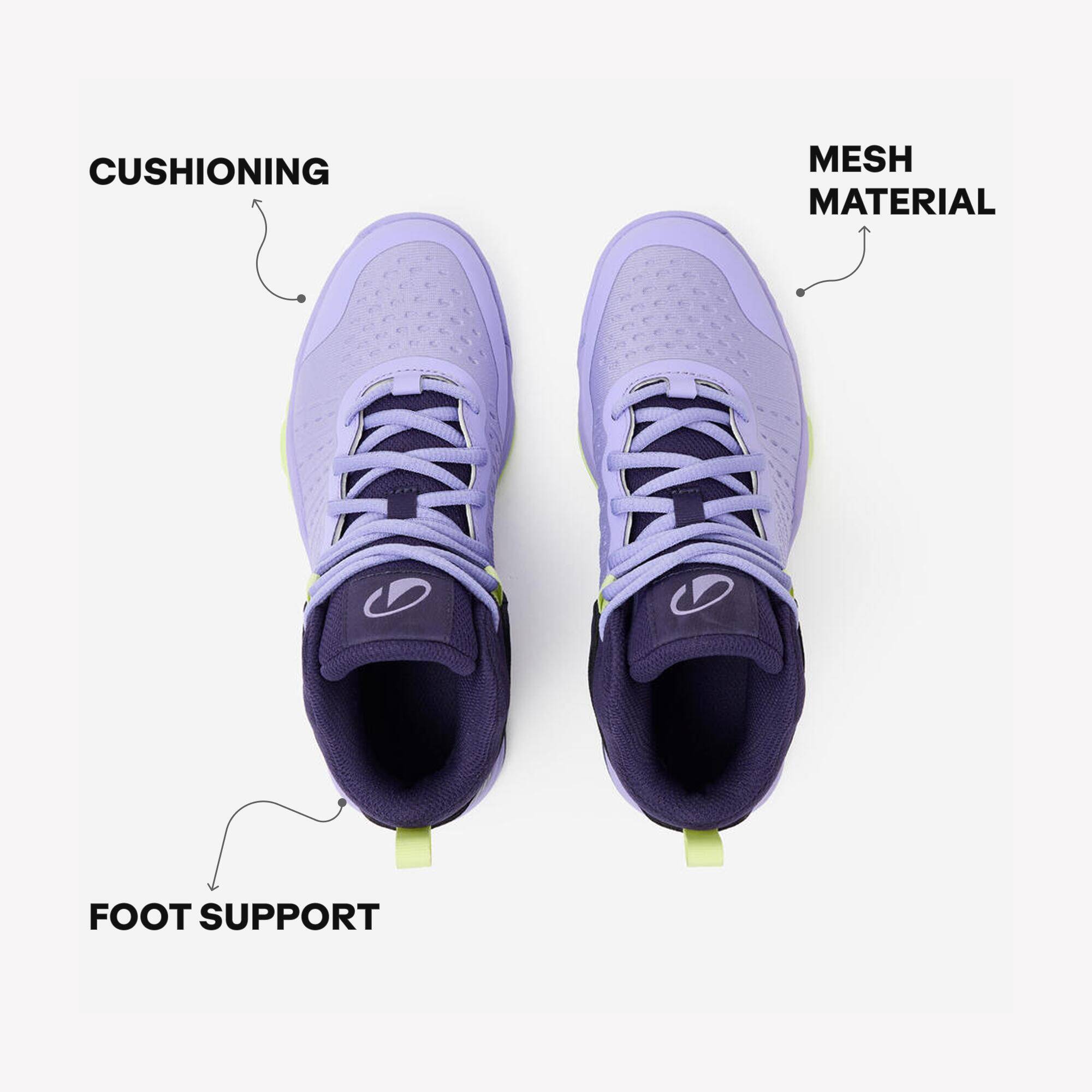 Kids' Basketball Shoes SS500 High Junior - Purple -  3