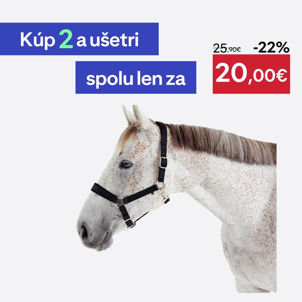 Jazdecká ohlávka pre kone čierna