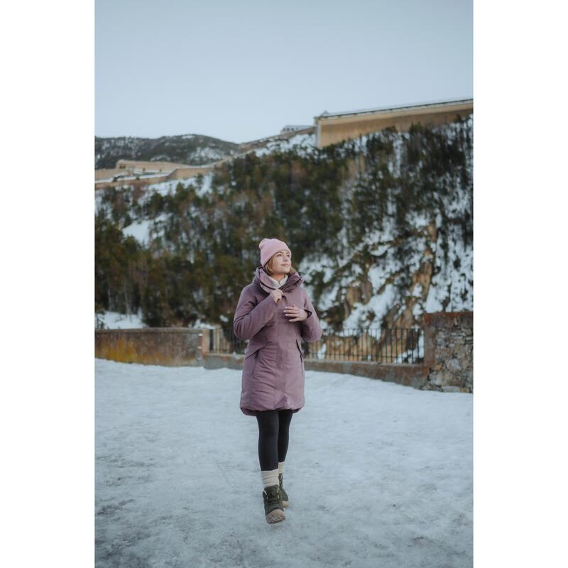Kadın Outdoor Su Geçirmez Kar Montu/Kışlık Mont - Kahverengi - NH500 -10 °C
