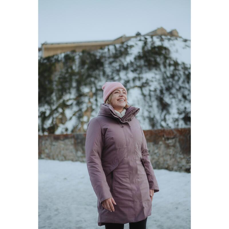 Kadın Outdoor Su Geçirmez Kar Montu/Kışlık Mont - Kahverengi - NH500 -10 °C