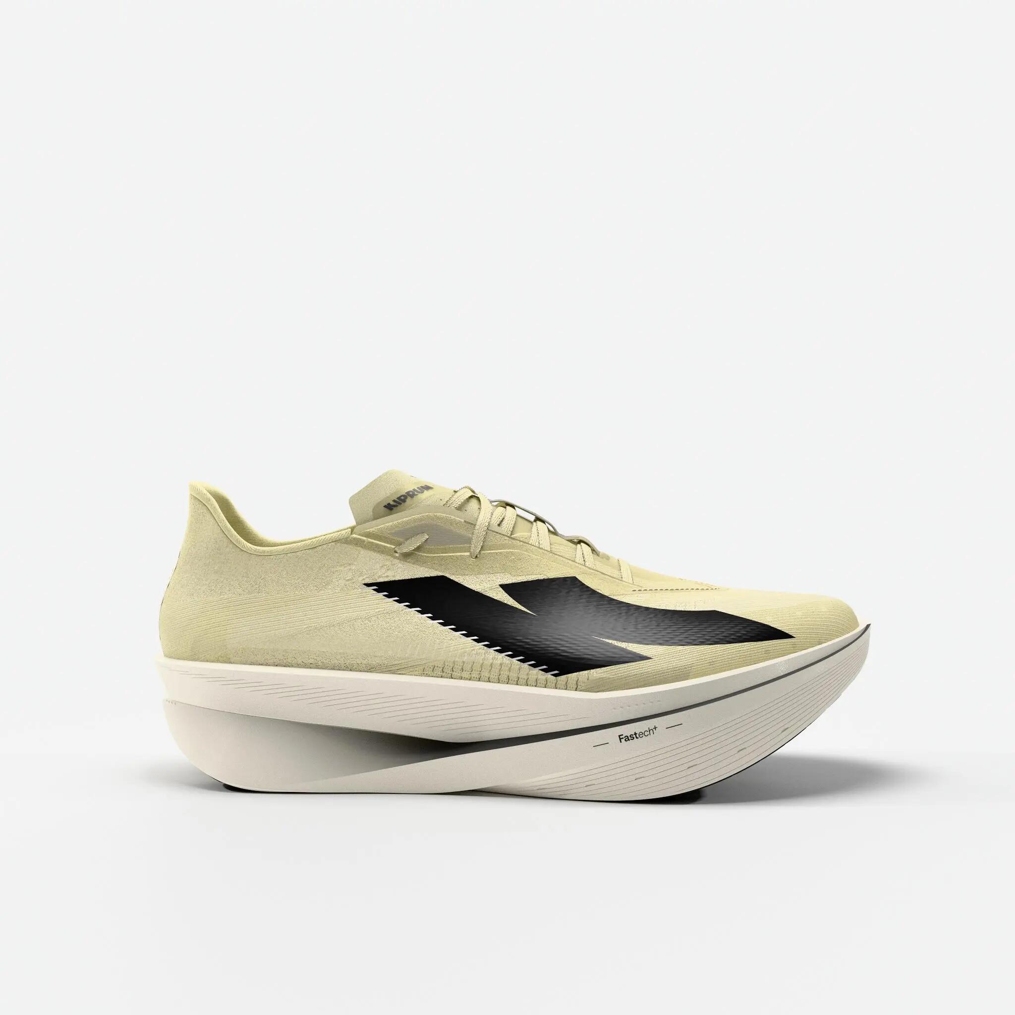 Zapatillas running con placa carbono hombre, Kiprun Kipstorm Pro amarillo 2/8