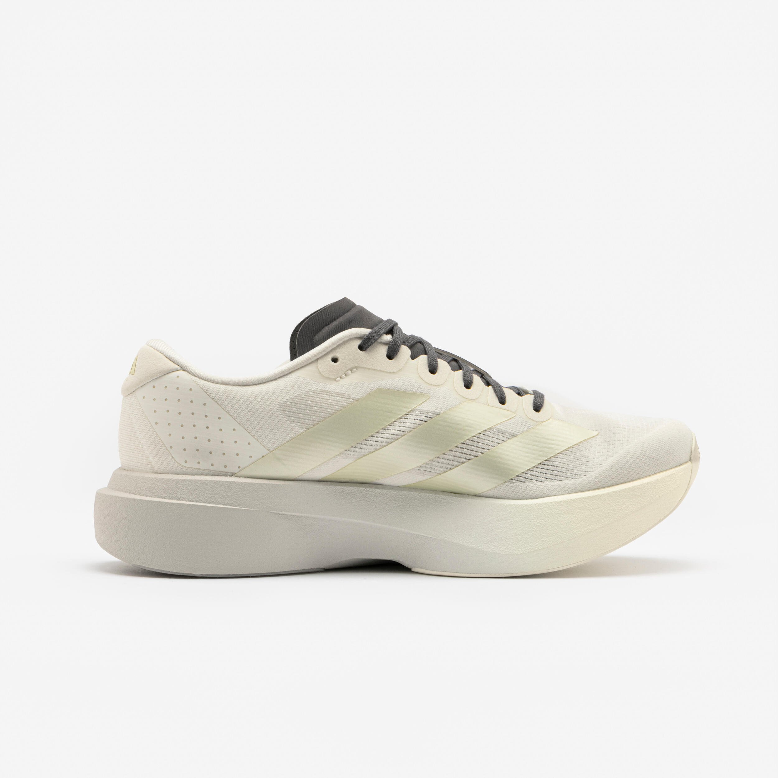Chaussures running légères femme, adidas Adizero Evo SL beige et bronze 2/7