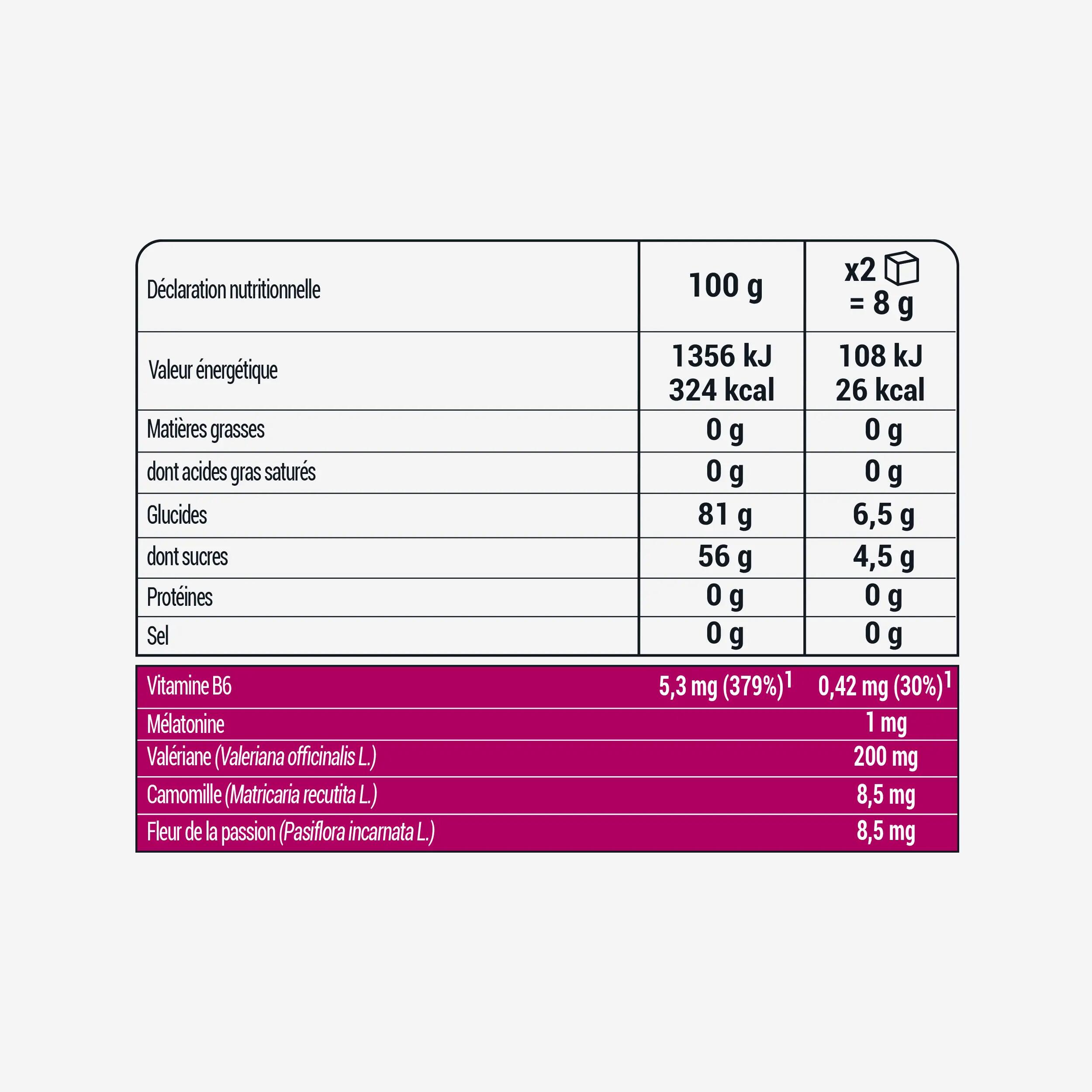Gomme à mâcher sommeil framboise x60 2/2